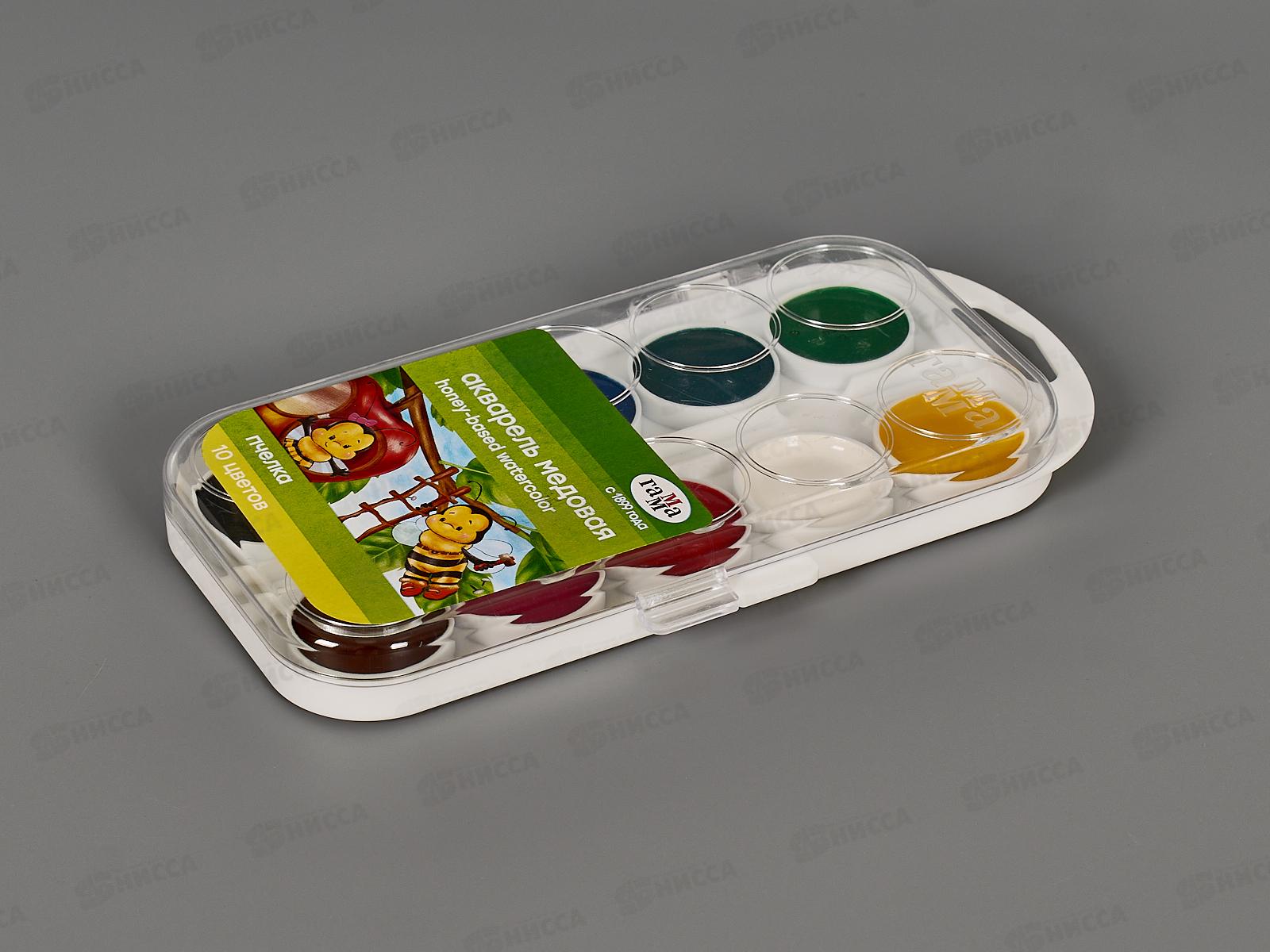 Акварель ГАММА Классическая медовая 8цветов пластиковая упаковка без кисти 1009192 *27