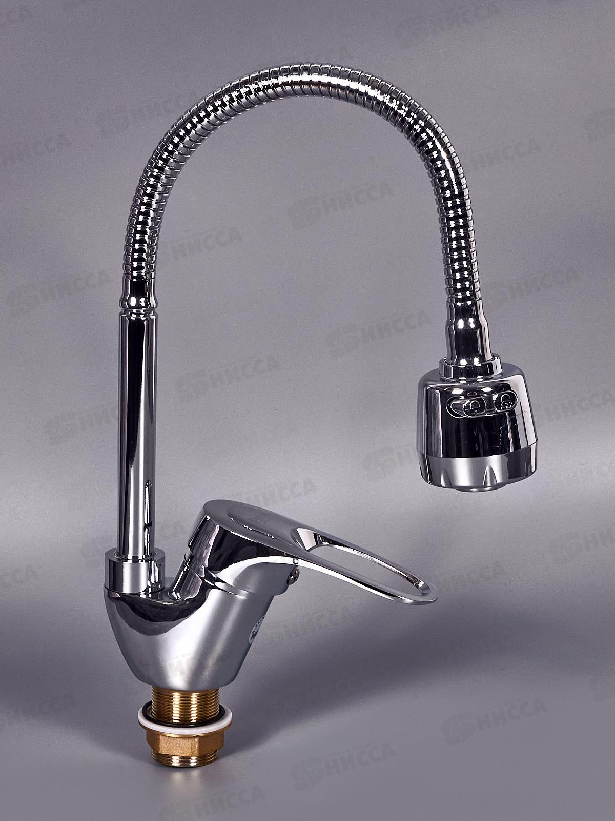 Смеситель для кухни РОТАТО Р5825 боковой гибкий излив