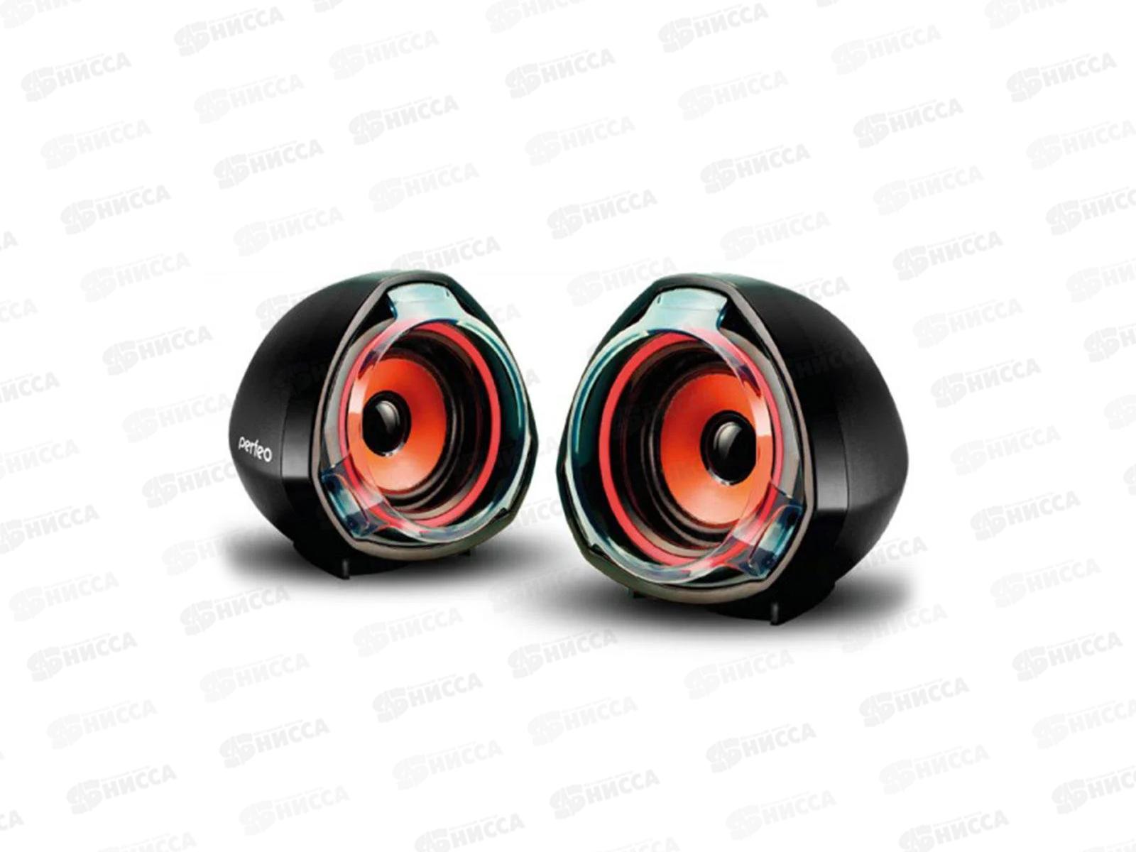 Колонки Perfeo 2.0 Tam-Tam, 2*3Вт, USB, черный, PF_4359