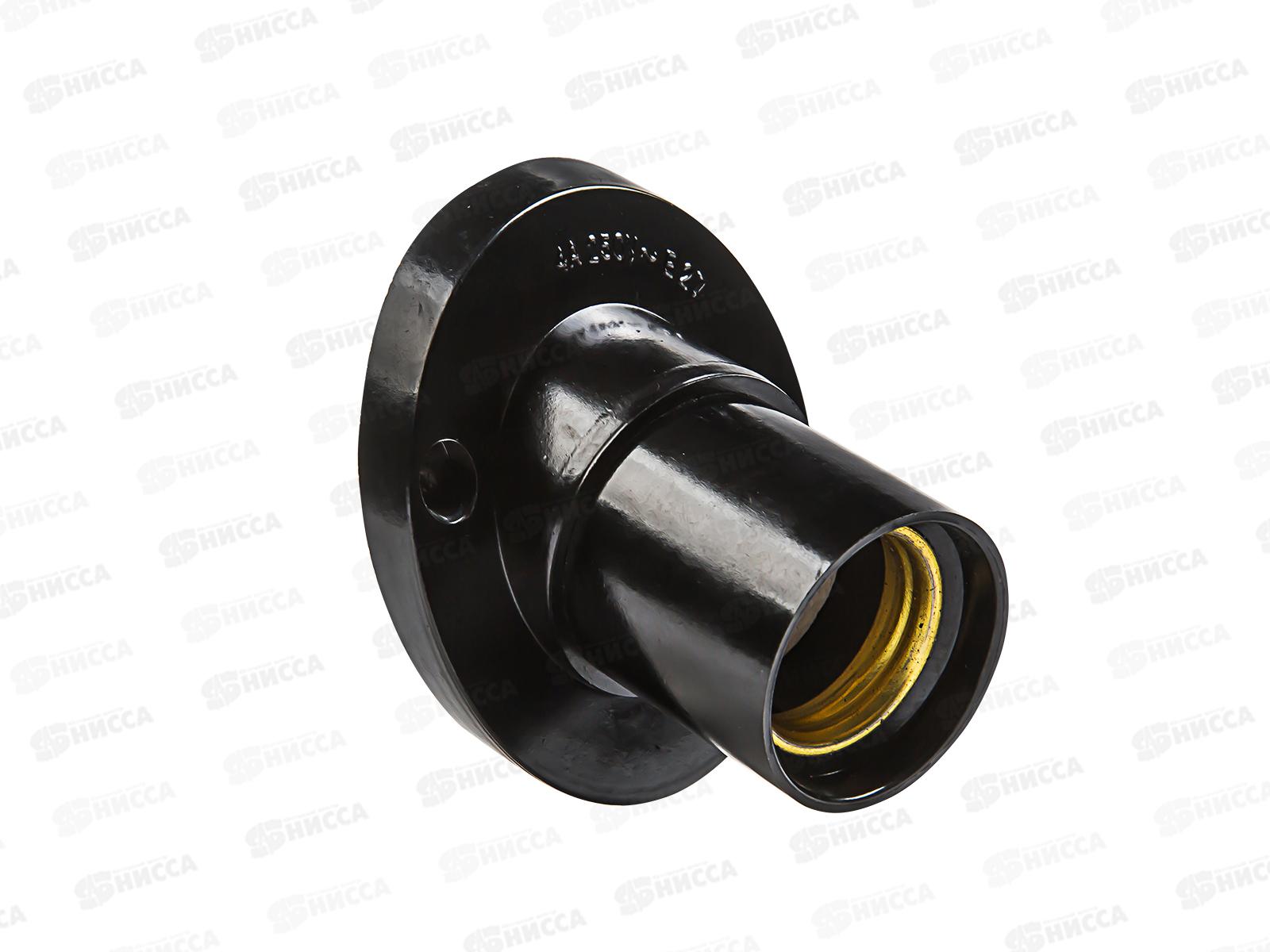 Электропатрон IN HOME E27 Ф П-02 карболитовый настенный   *12