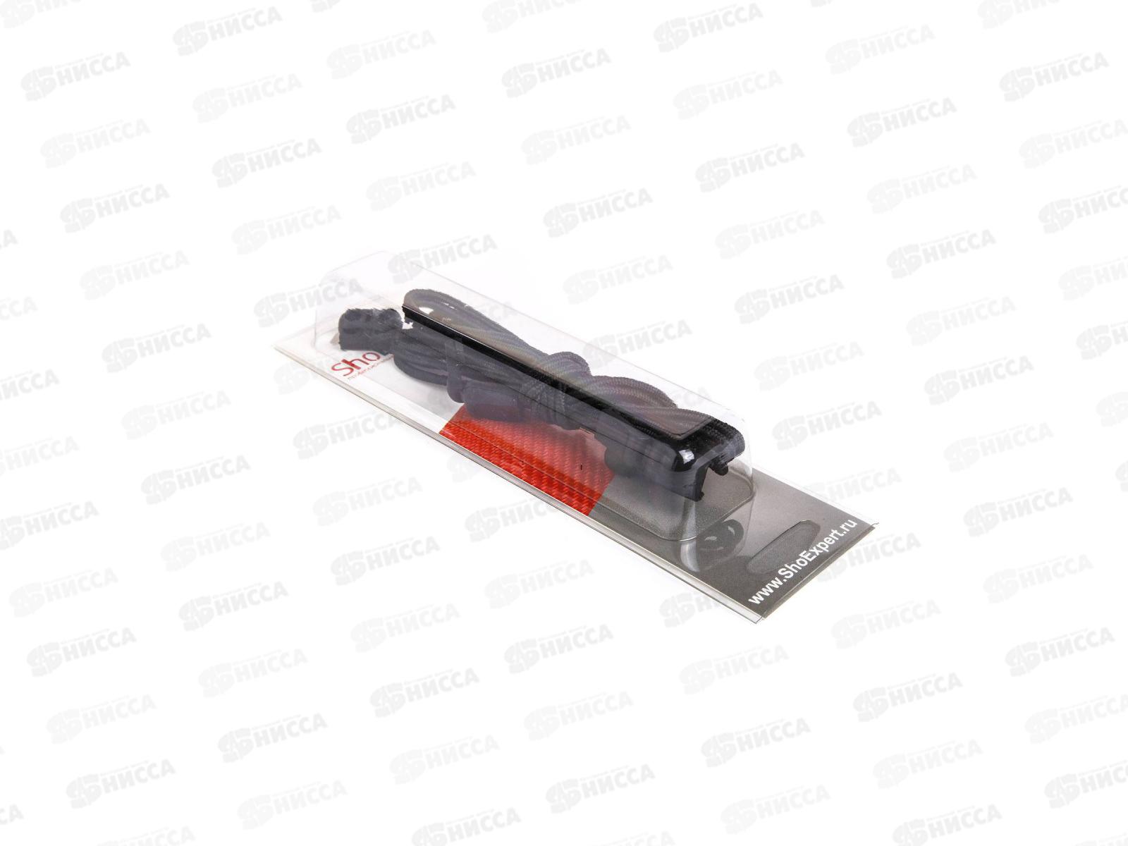SHOExpert шнурки Эластичные средние 120см Черные блистер 4120-18