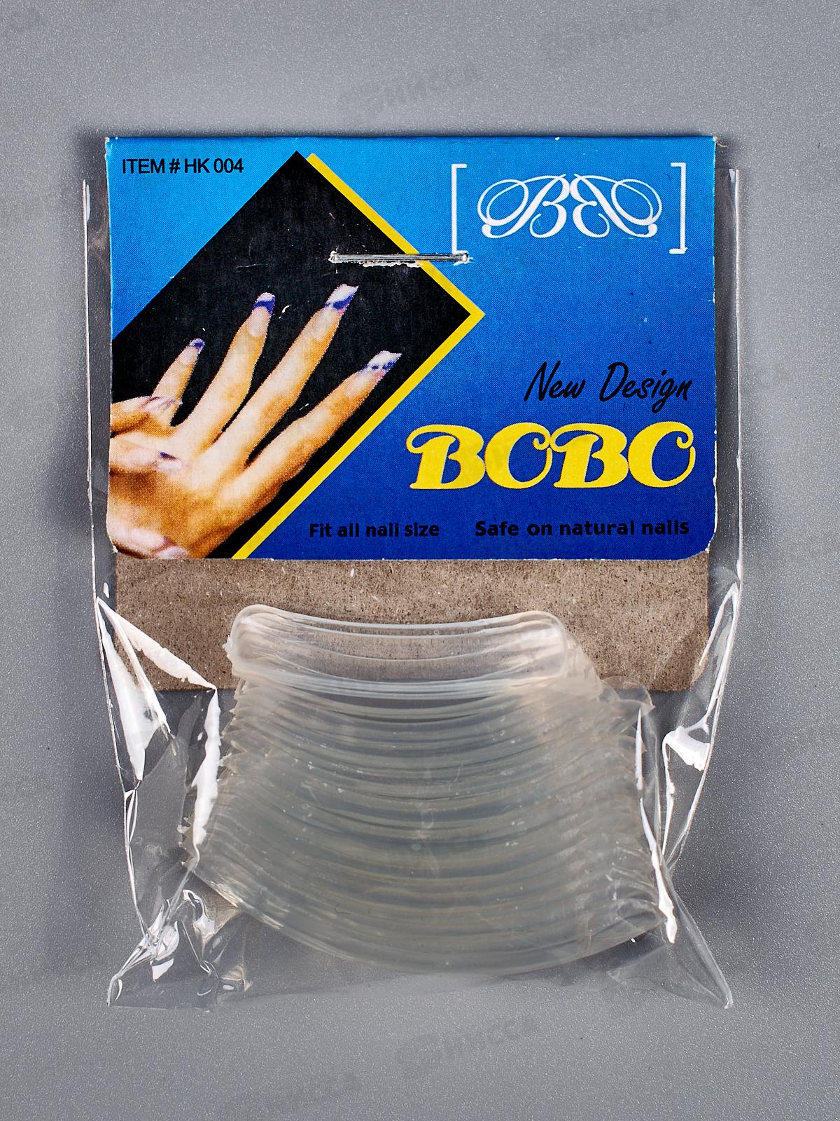 Типсы прозрачные на черном bobo 784 *24