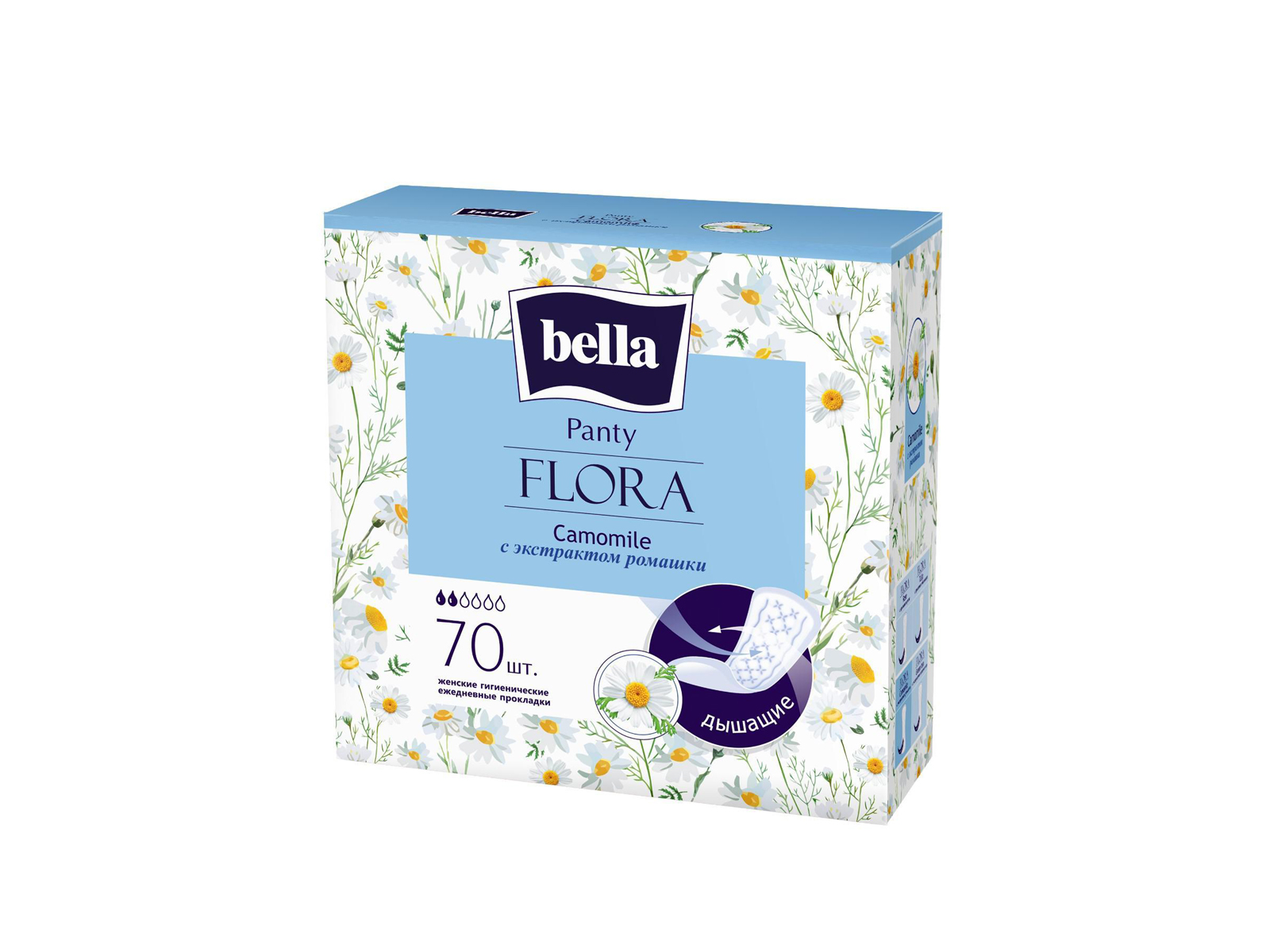 БЕЛЛА FLORA Camomile 70шт 70-008 *12