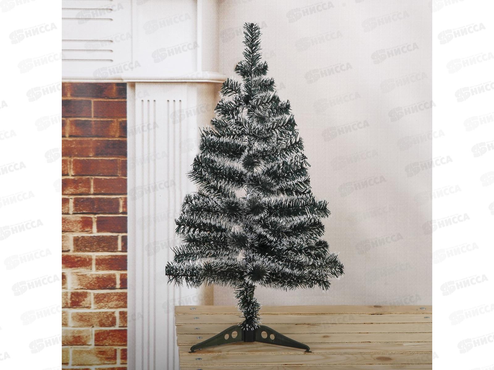 Ель 60см 60 веток радуга с белым 703629