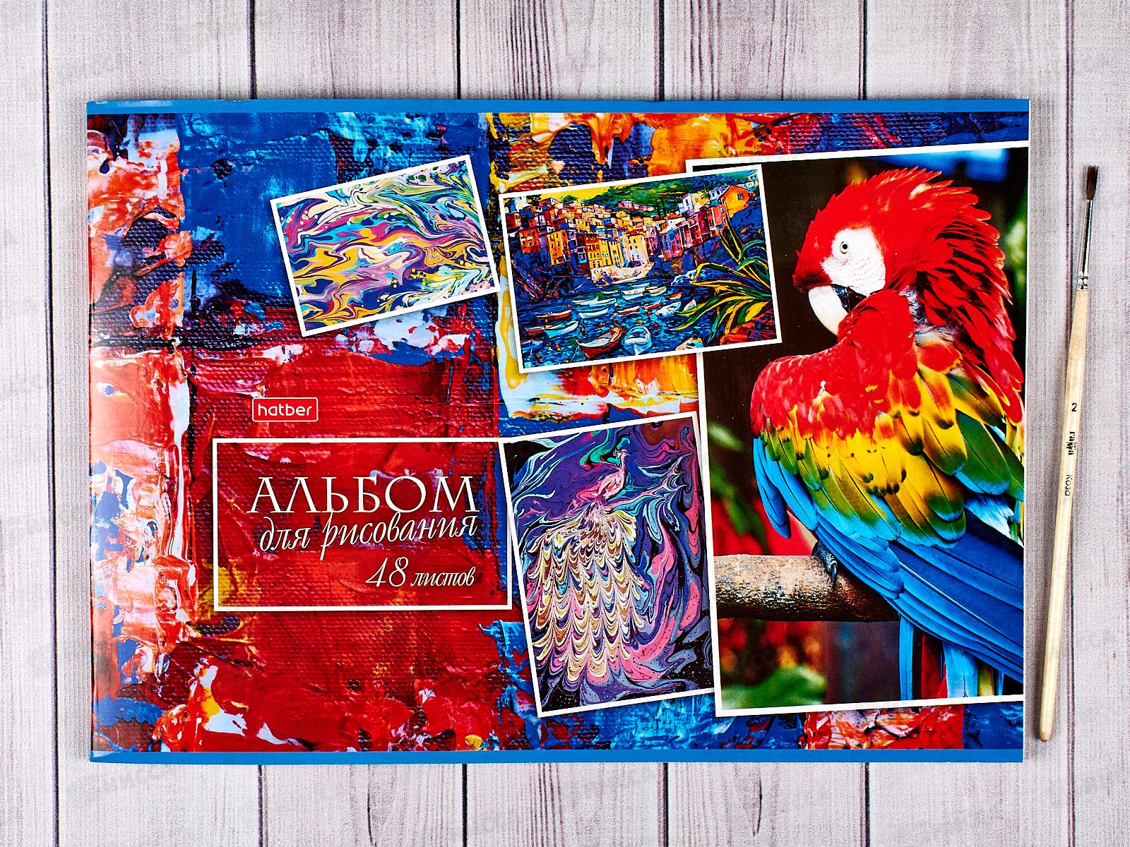 Альбом для рисования 48 листов  Hatber Ассорти *6/30