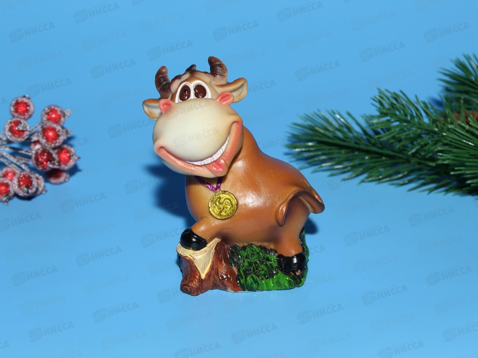 Копилка  &quotКорова забавная&quot 8,5х8,2х4,8/ 9,2х7,6х5,3см, KS09-1Z17   АТМ