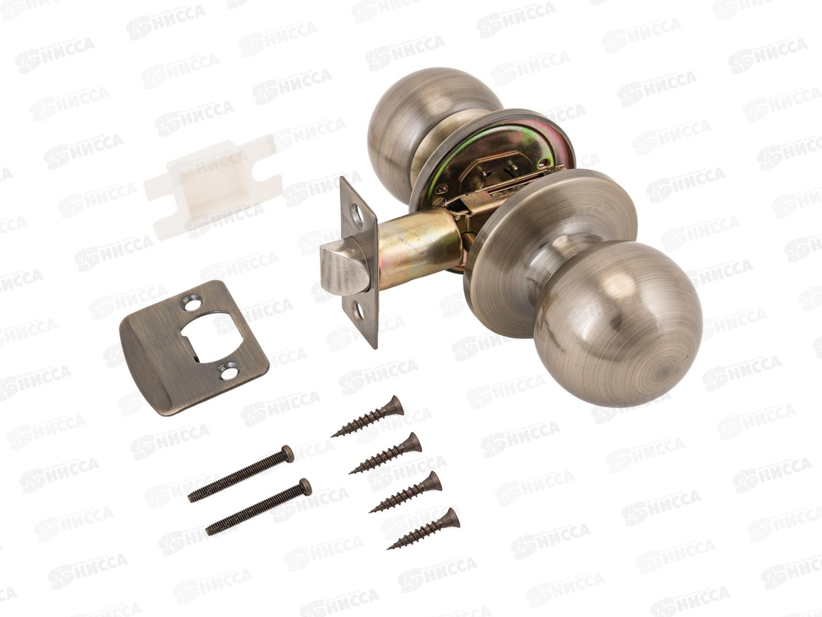 Защелка дверная Аллюр 5560 PS AB бронза пустая *30 390