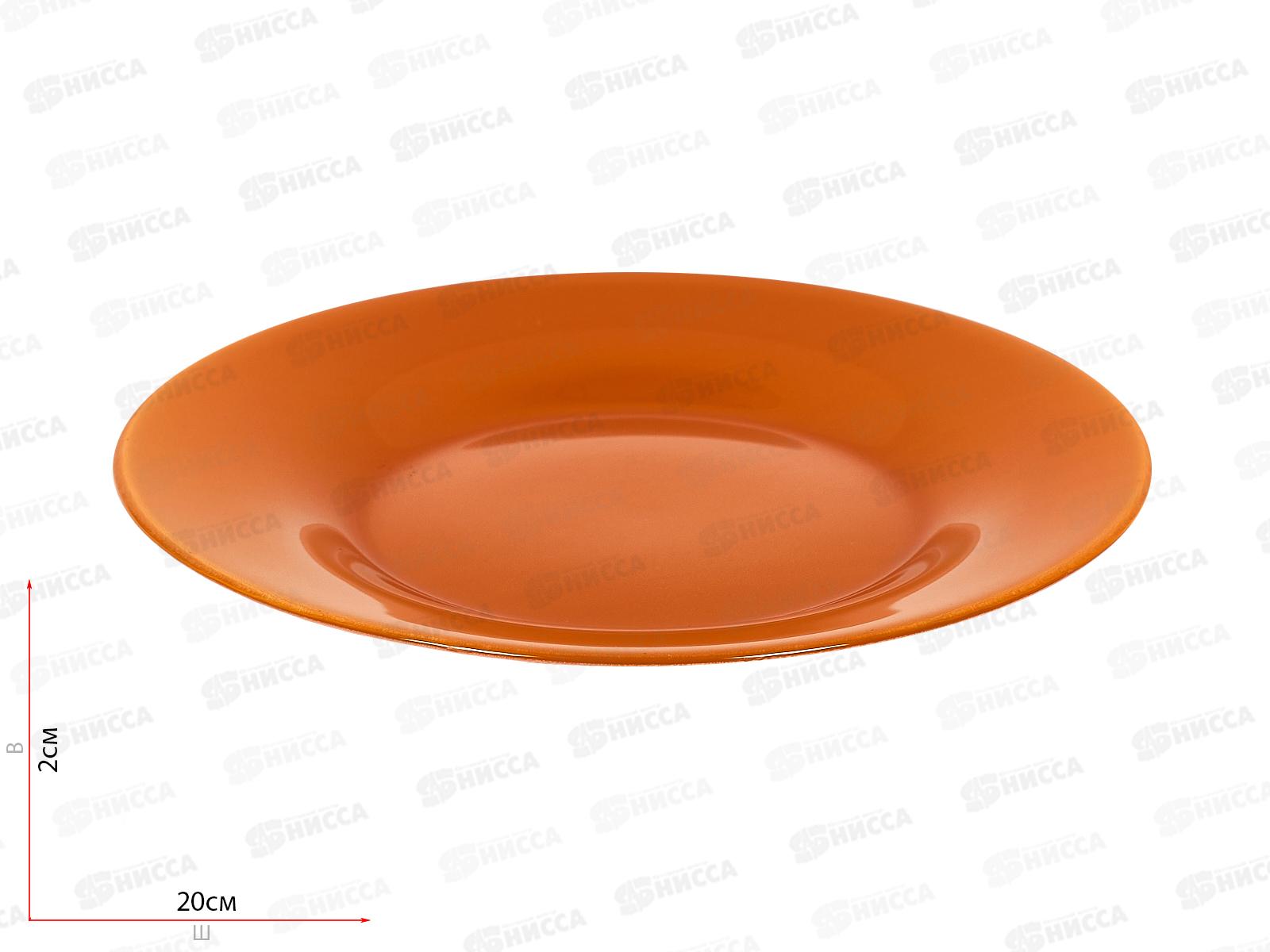 Тарелка Виллаж оранжевая  195мм 10327SLBD15