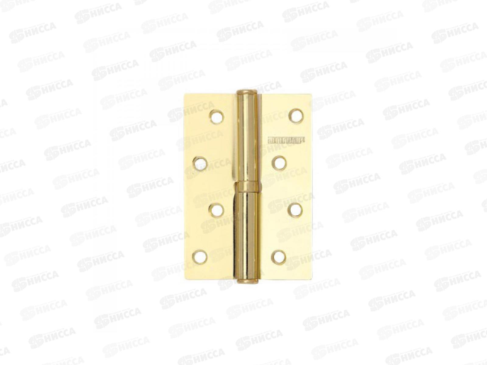 Петля дверная Аллюр 100*70 2043 L1-LH-1BB-BPлатунь блистер Л *25 109