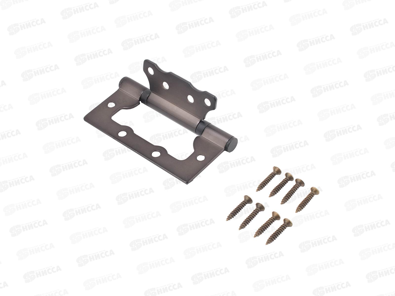 Петля накладная Аллюр 100*75 2BB MBN графит блистер *20 161