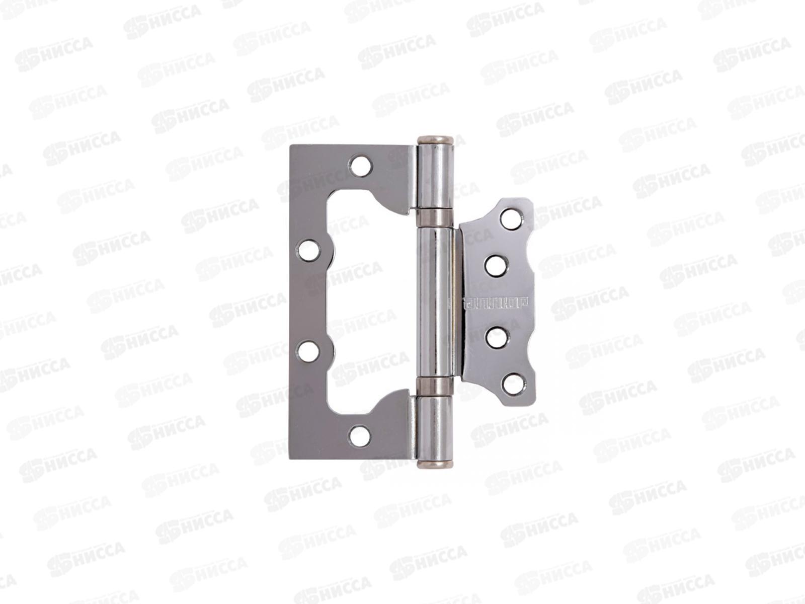 Петля накладная Стандарт 100*75*2,5мм 2BB SCP матовый хром *20 148