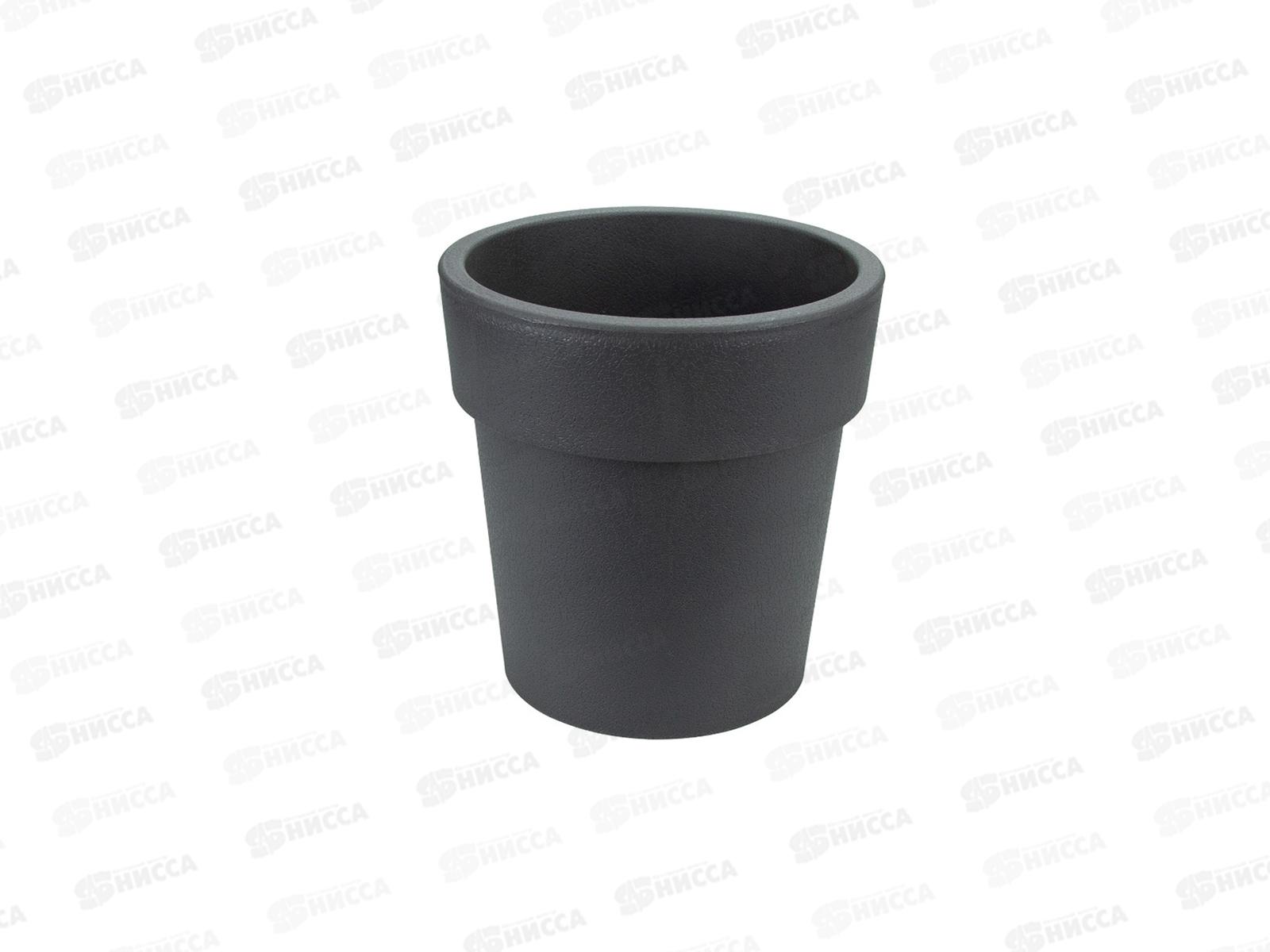 Кашпо  ТУБУС 200мм 2,5л Графитовый М3165 *8