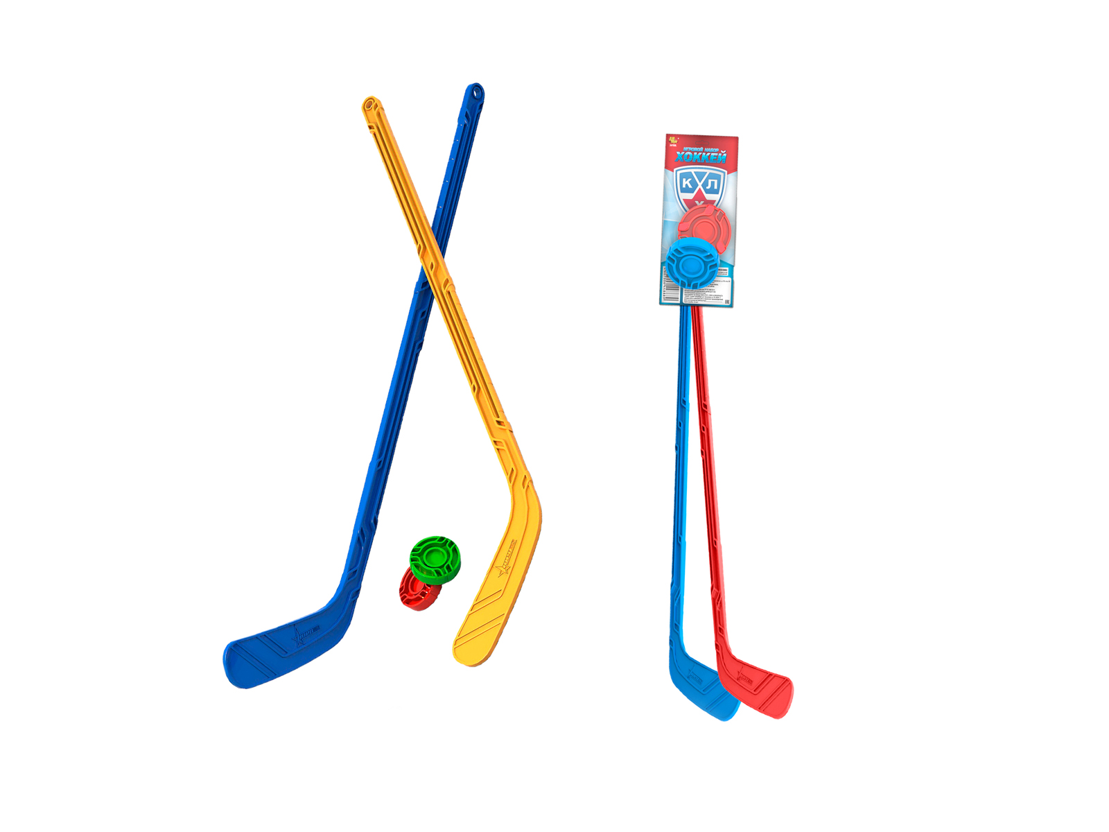 Набор &quotЮный хоккеист&quot 268 (2 клюшка + 2 шайба)  *16