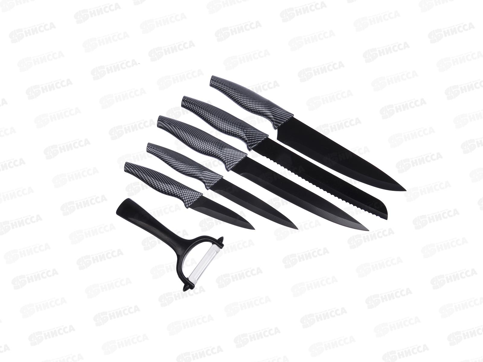 Набор ножей SATOSHI Карбон 6предметов 803-075 г