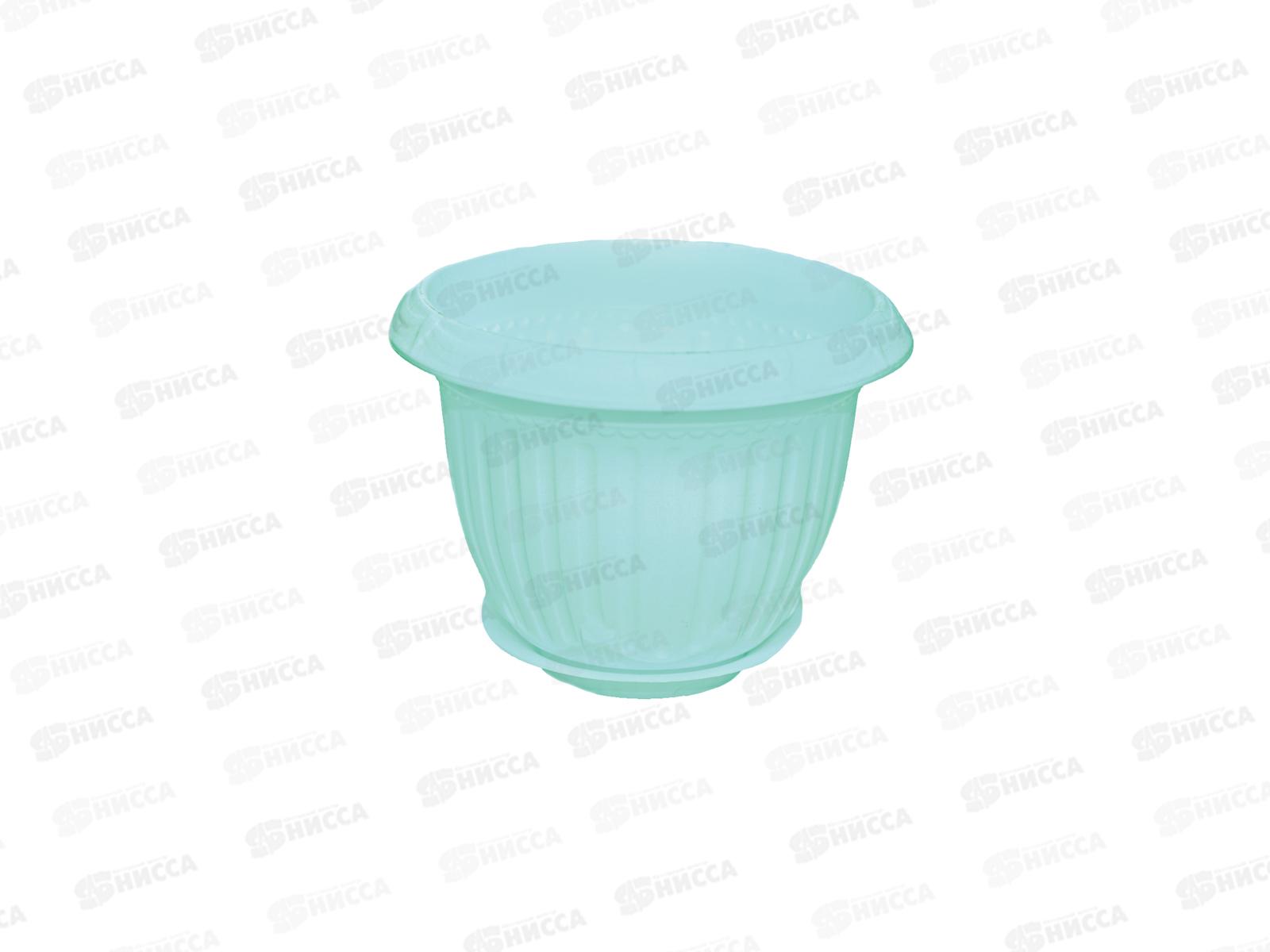 Кашпо Байкал 4л зеленый мятный Ангарск *10