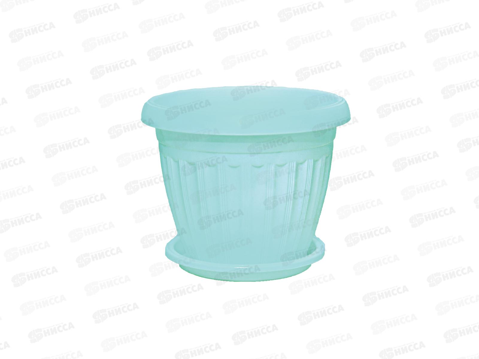 Кашпо Баргузин 4,5л зеленый мятный Ангарск *10