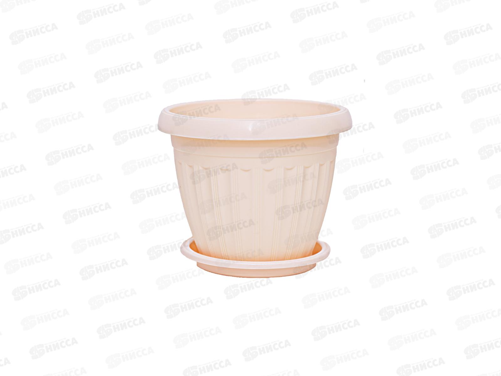 Кашпо Баргузин 6,5л бежевый Ангарск *8