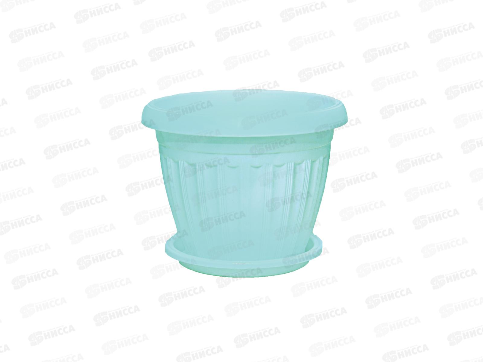 Кашпо Баргузин 6,5л зеленый мятный Ангарск *8