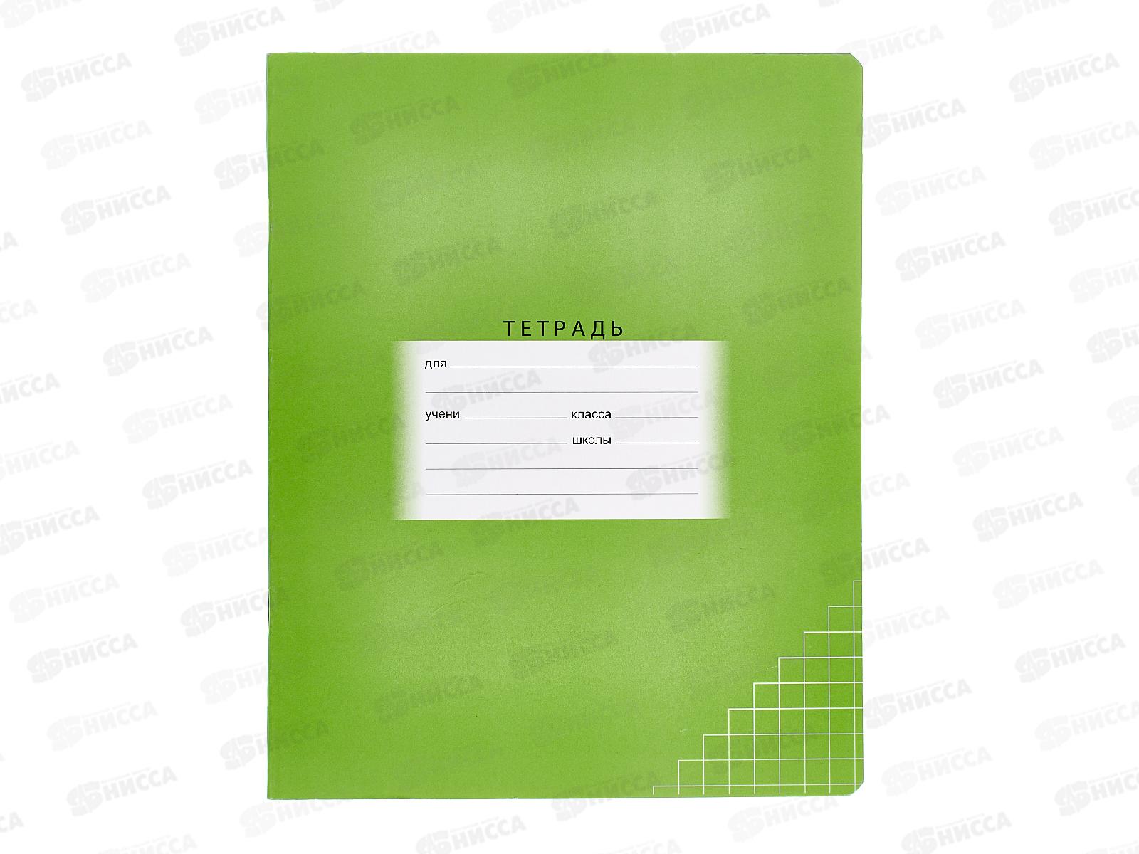 Тетрадь 24 листа клетка BG Школьная, зеленая, 7341*12/120