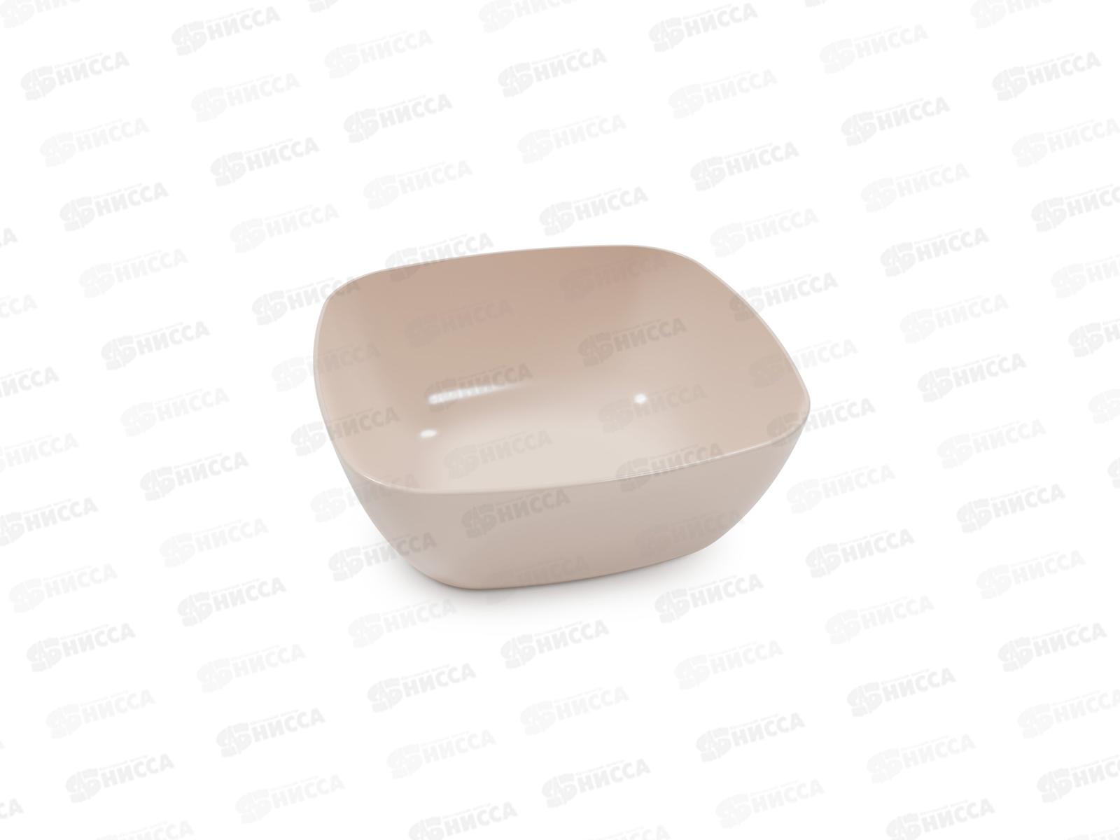 Тарелка &quotКвадро&quot глубокая (бежевый) *25 М8041