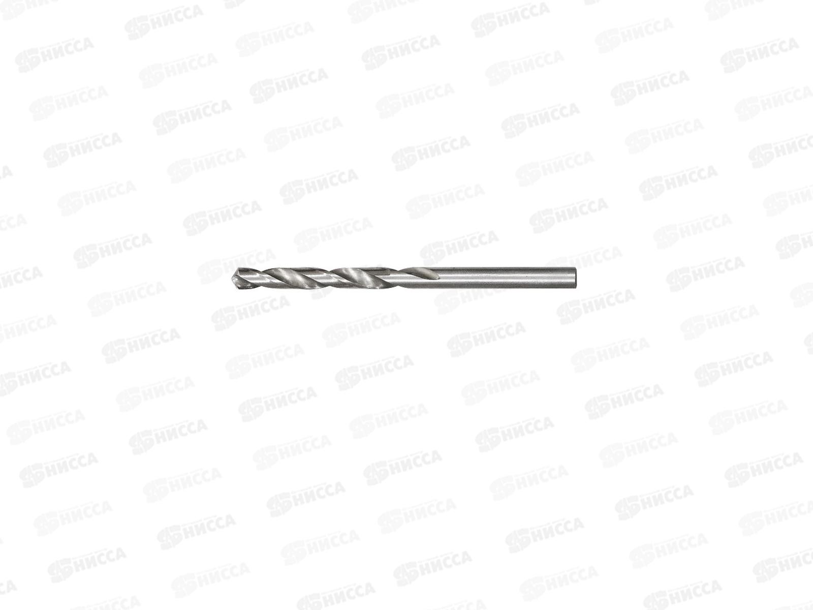 Сверло по металлу,  3.5 мм, полированное, HSS, класс точечной сварки В, 118град., цилиндр. хв., блистер 1 шт, &quotРубин&quot TDM, 0104