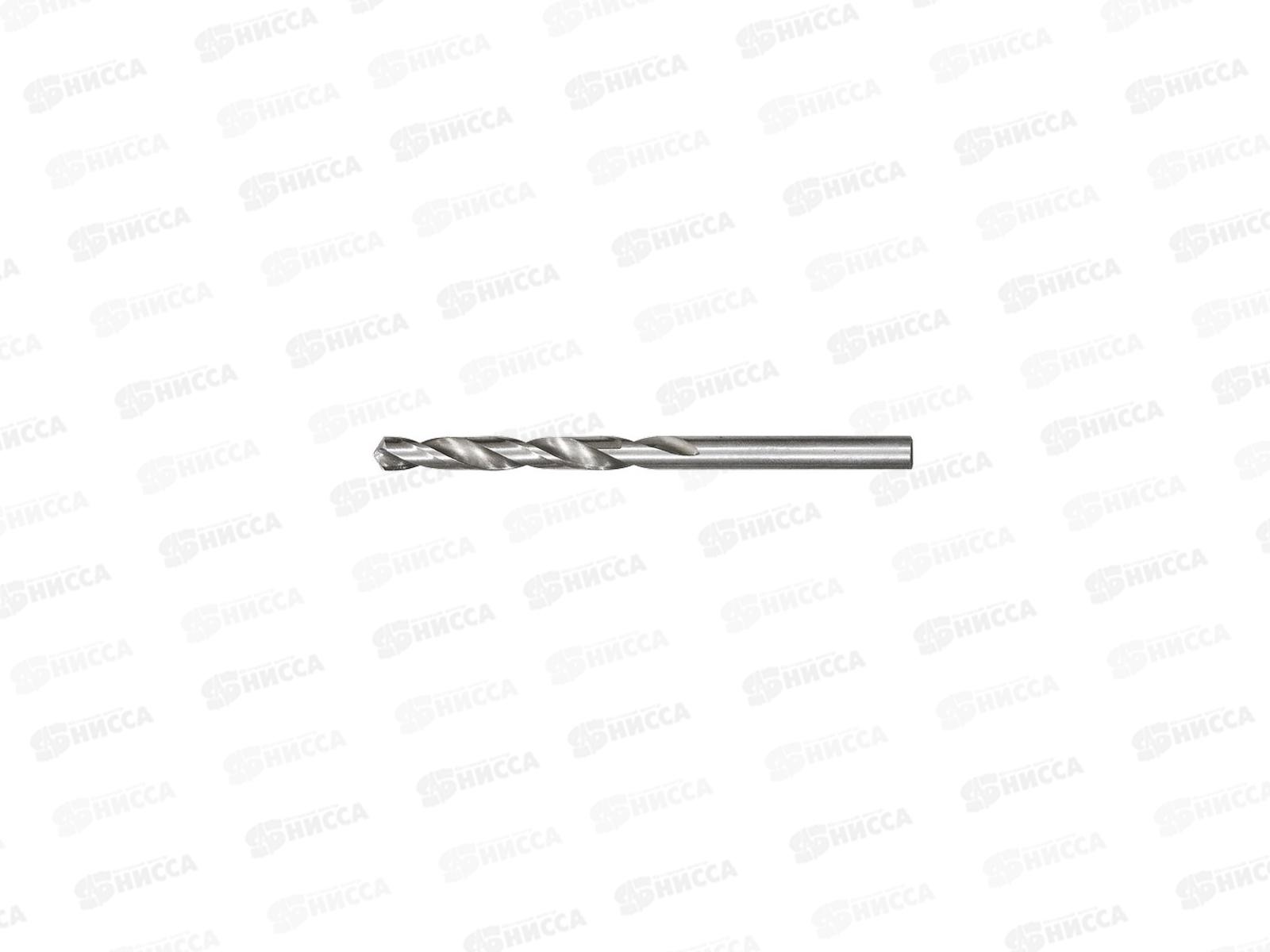 Сверло по металлу,  6 мм, полированное, HSS, класс точечной сварки В, 118град., цилиндр. хв., блистер 1 шт, &quotРубин&quot TDM, 0107