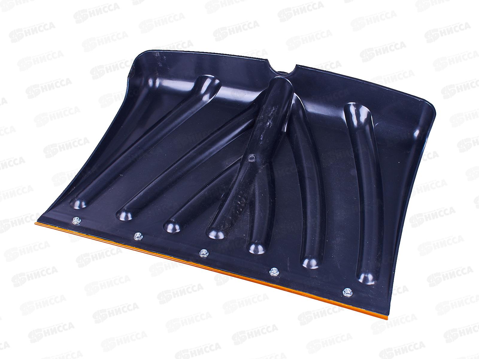 Лопата снеговая Зима-11 470*340 с оцинкованной планкой на заклепках, тулейка 28мм, без черенка *10