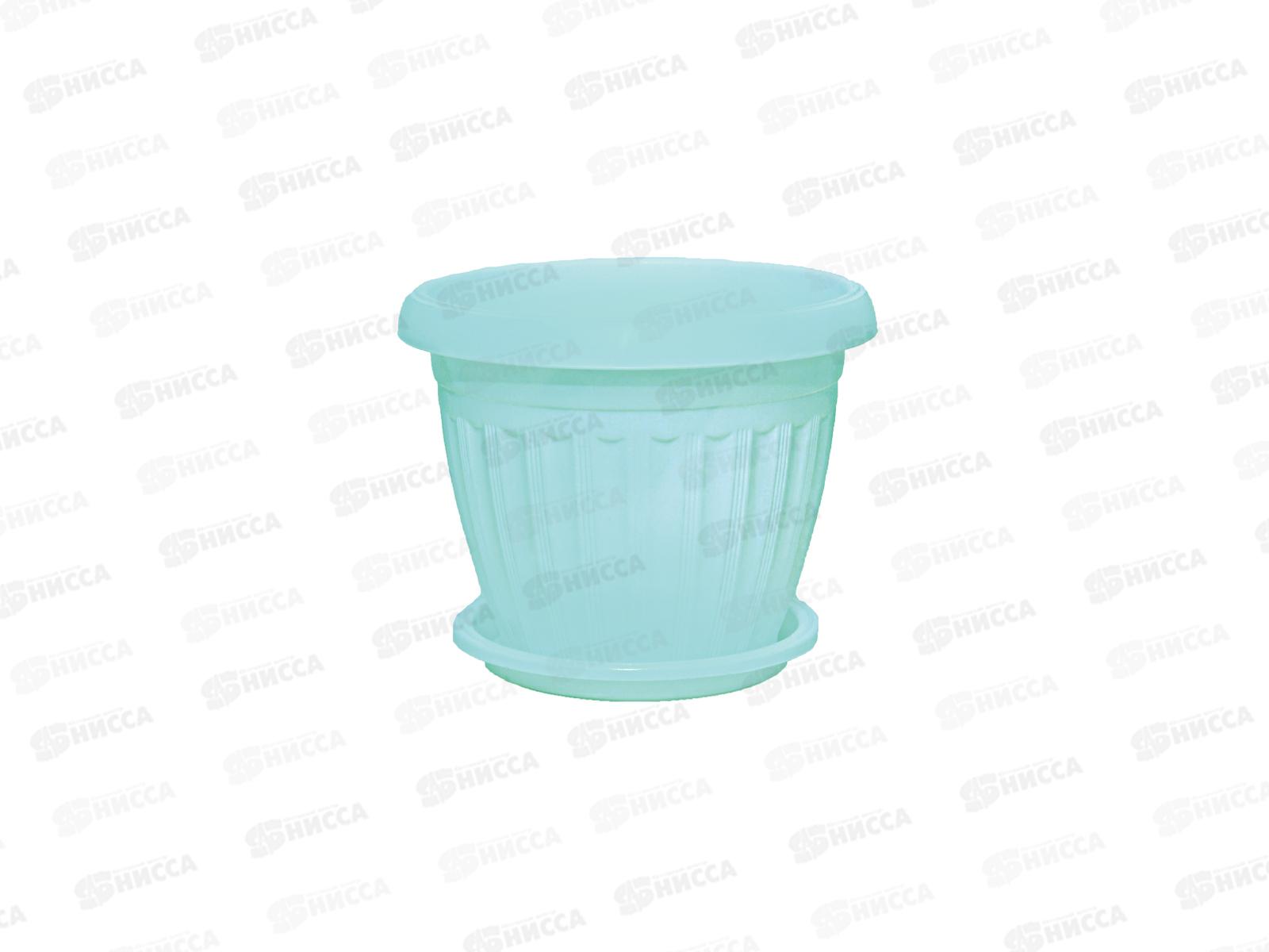 Кашпо Баргузин 0,5л зеленый мятный Ангарск *20