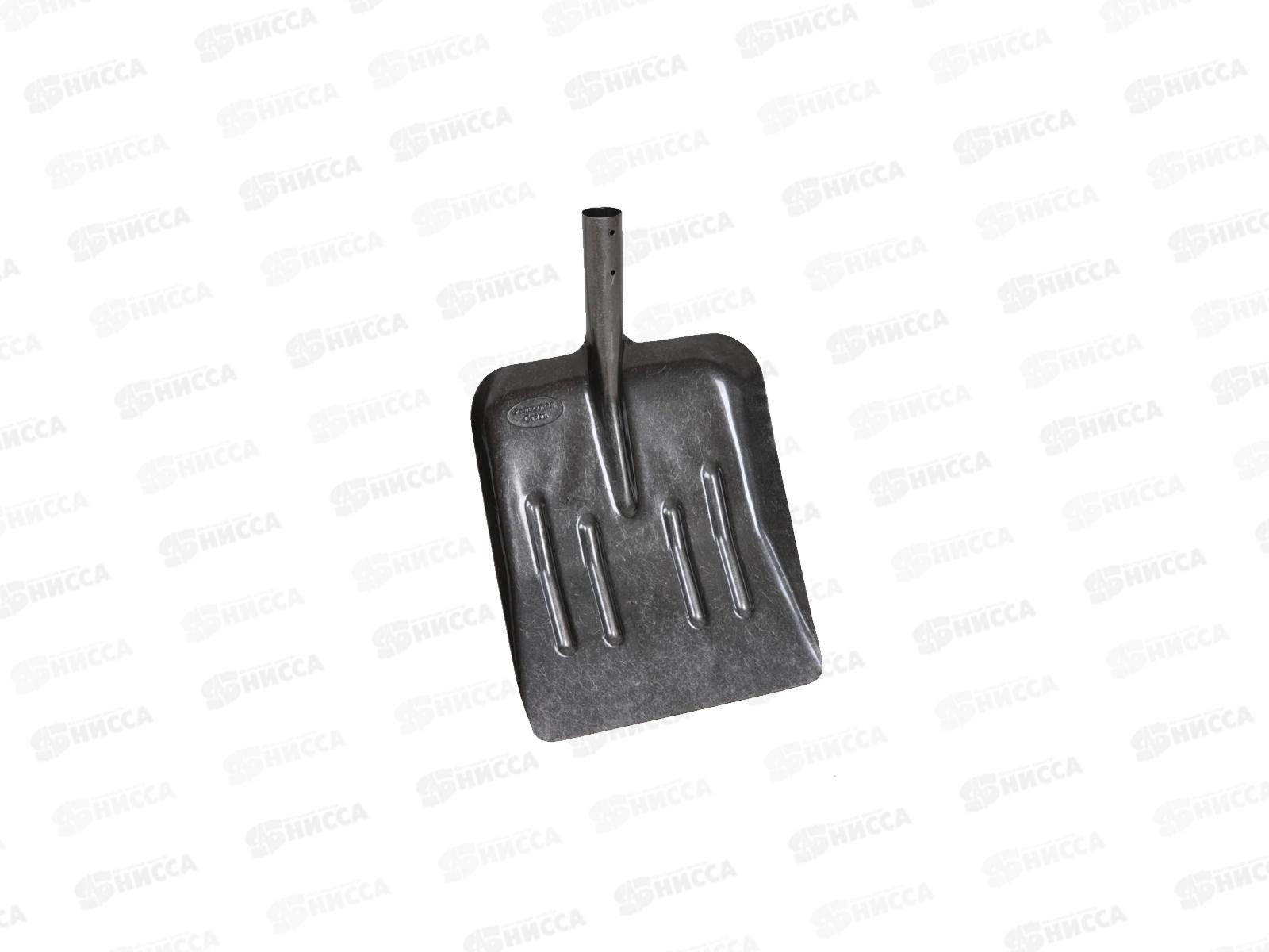 Лопата снегоуборочная БРОНЯ (рельсовая сталь), 310*370мм, без черенка  *12