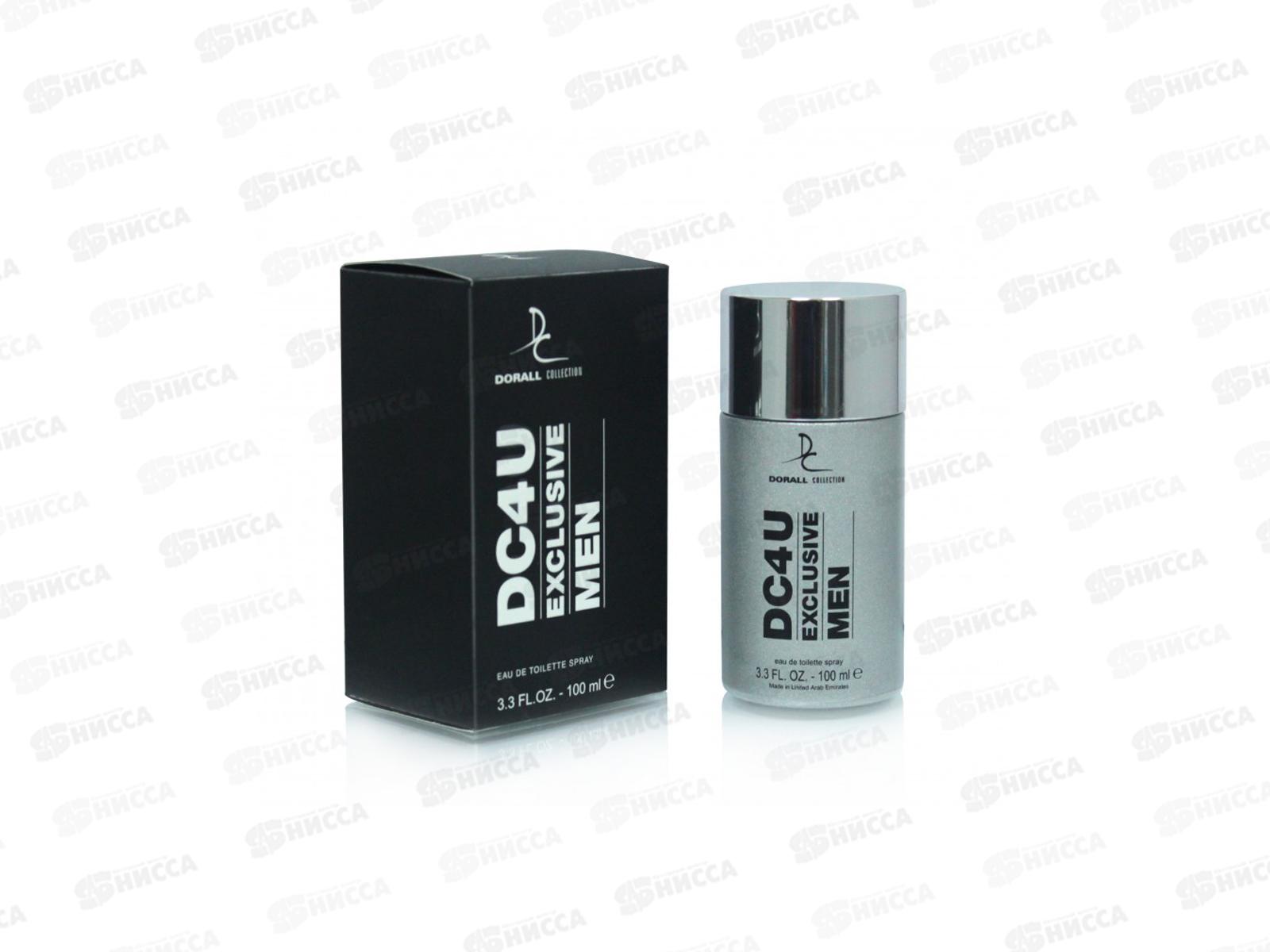 DC DC4U EXCLUSIVE MEN, туалетная вода 100мл мужская *48  М