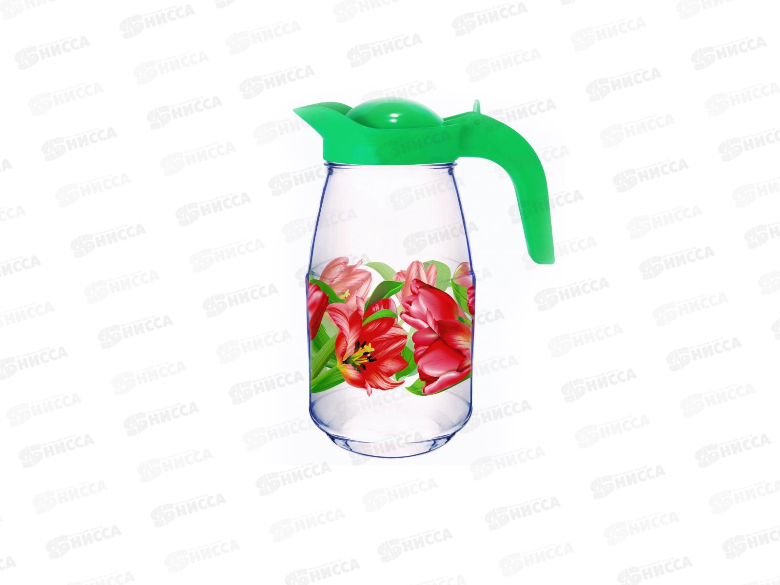 Кувшин 1,5л 1607-Д Тюльпаны *9