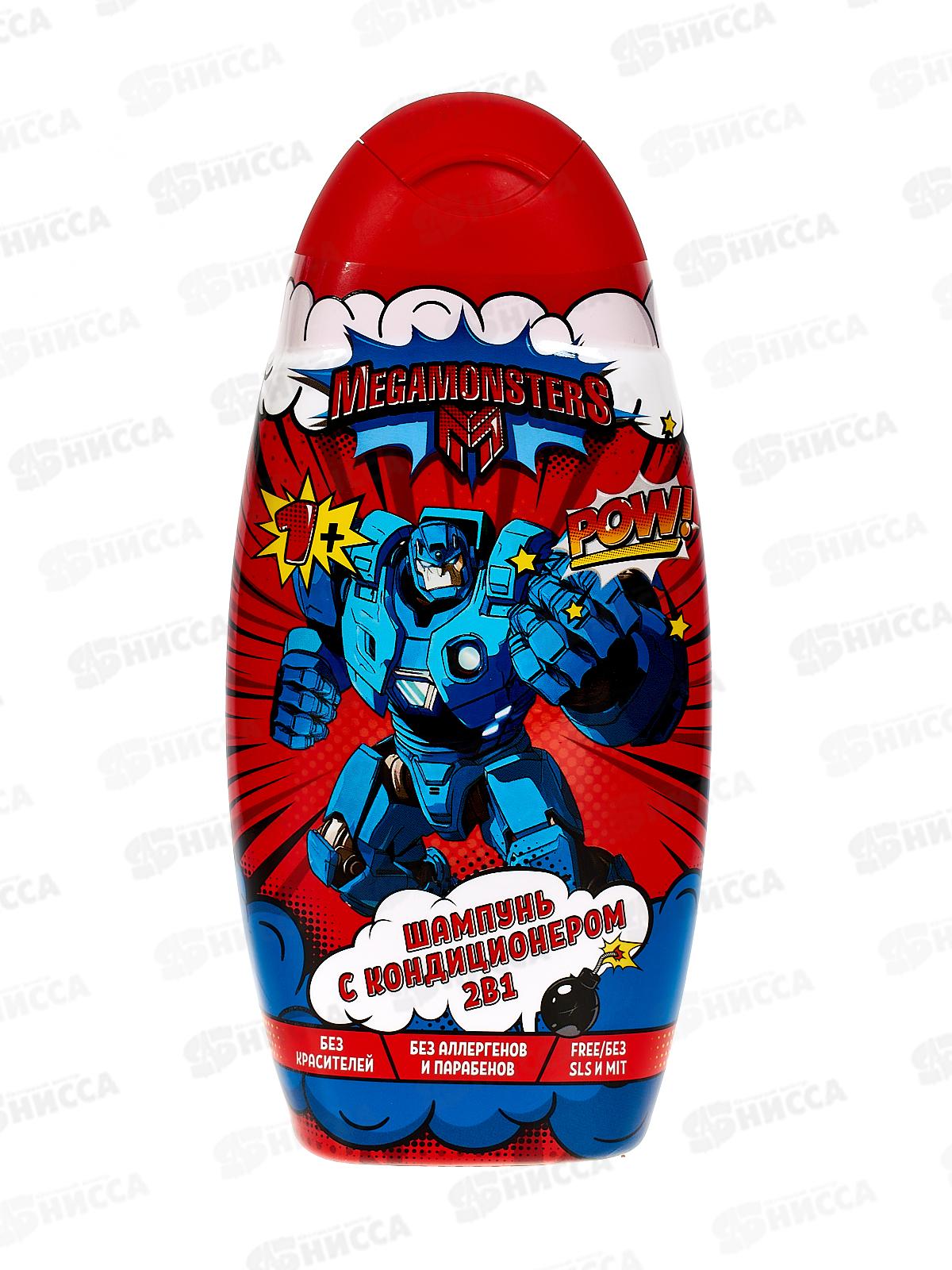 Мегамонстры Шампунь для волос 2в1 300мл *6