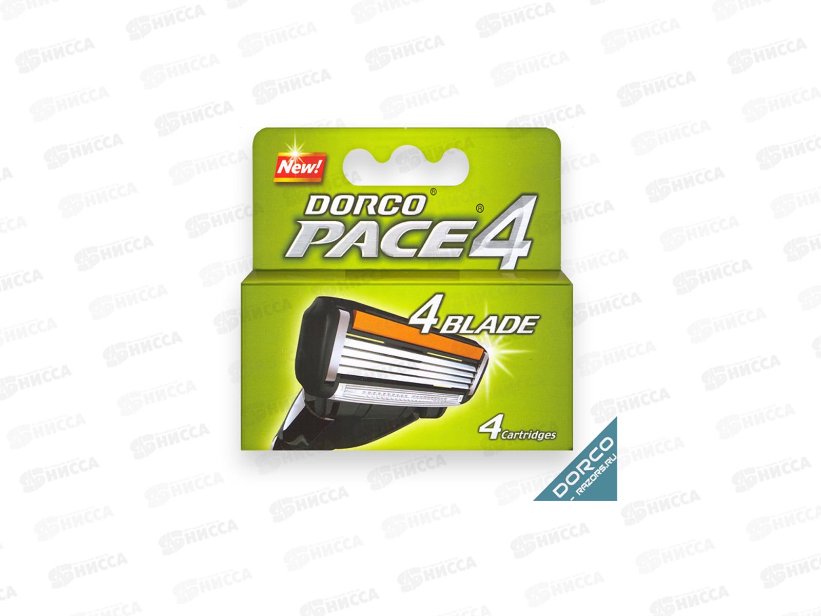 DORCO PACE4 NEW cменные кассеты 4 лезвия *12