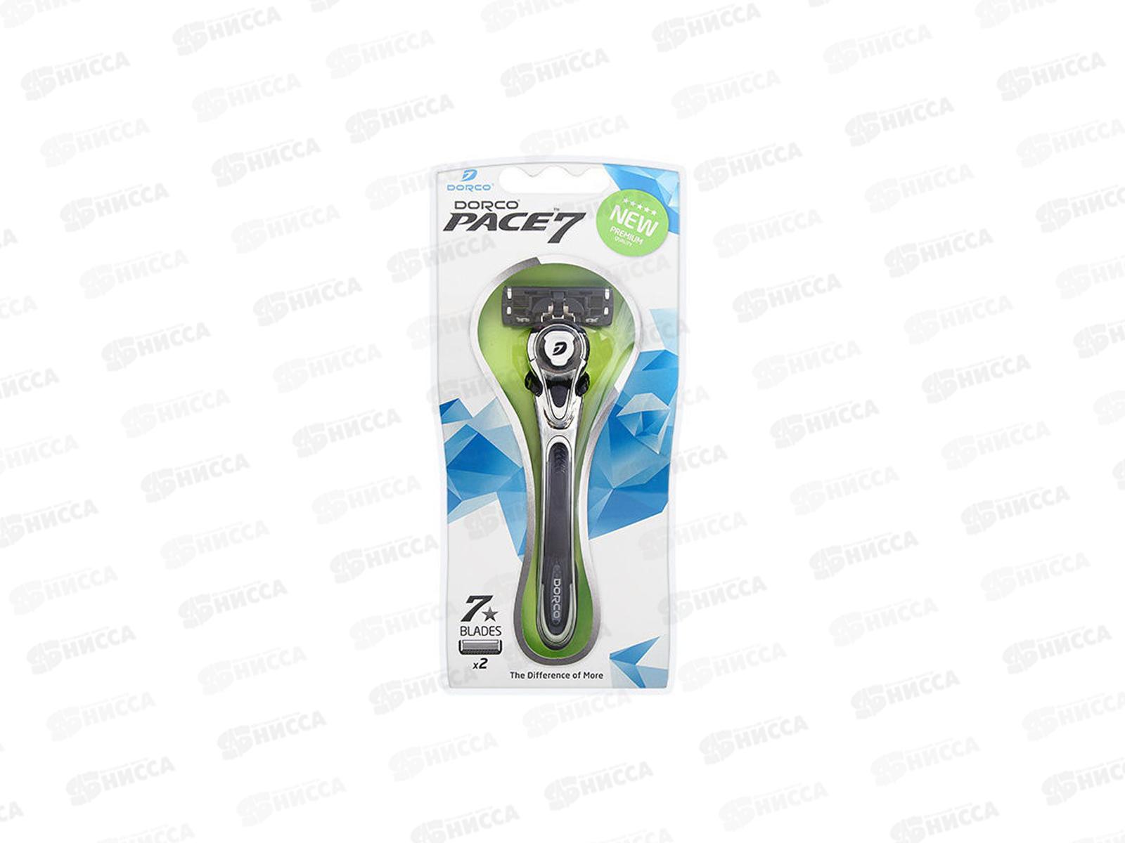 DORCO PACE 7  NEW (станок + 2 кассеты), система с 7 лезвиями, SVA1002