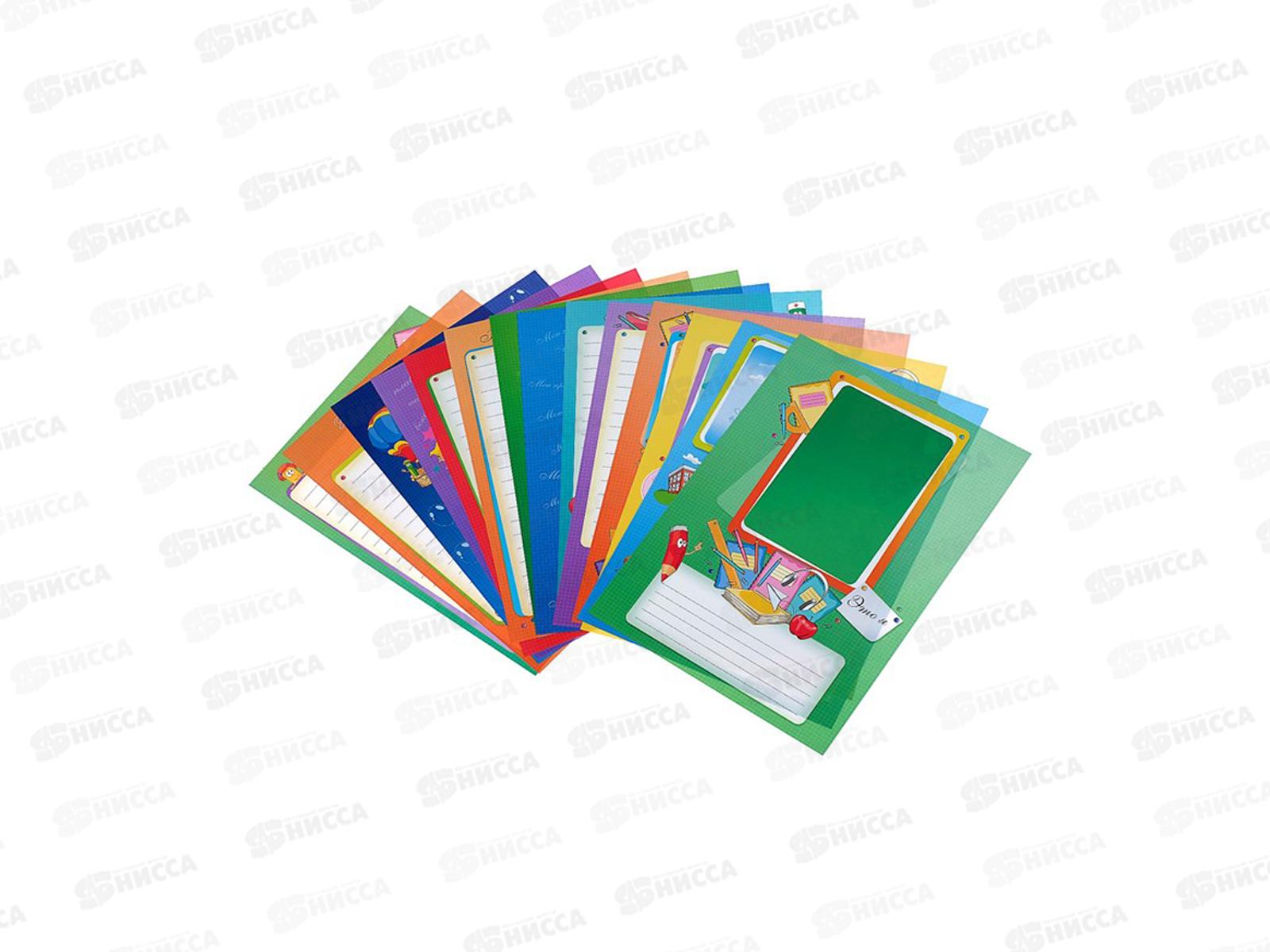 Портфолио для начальных классов Hatber А4 16л Веселые карандаши,европодвес 12645 *40