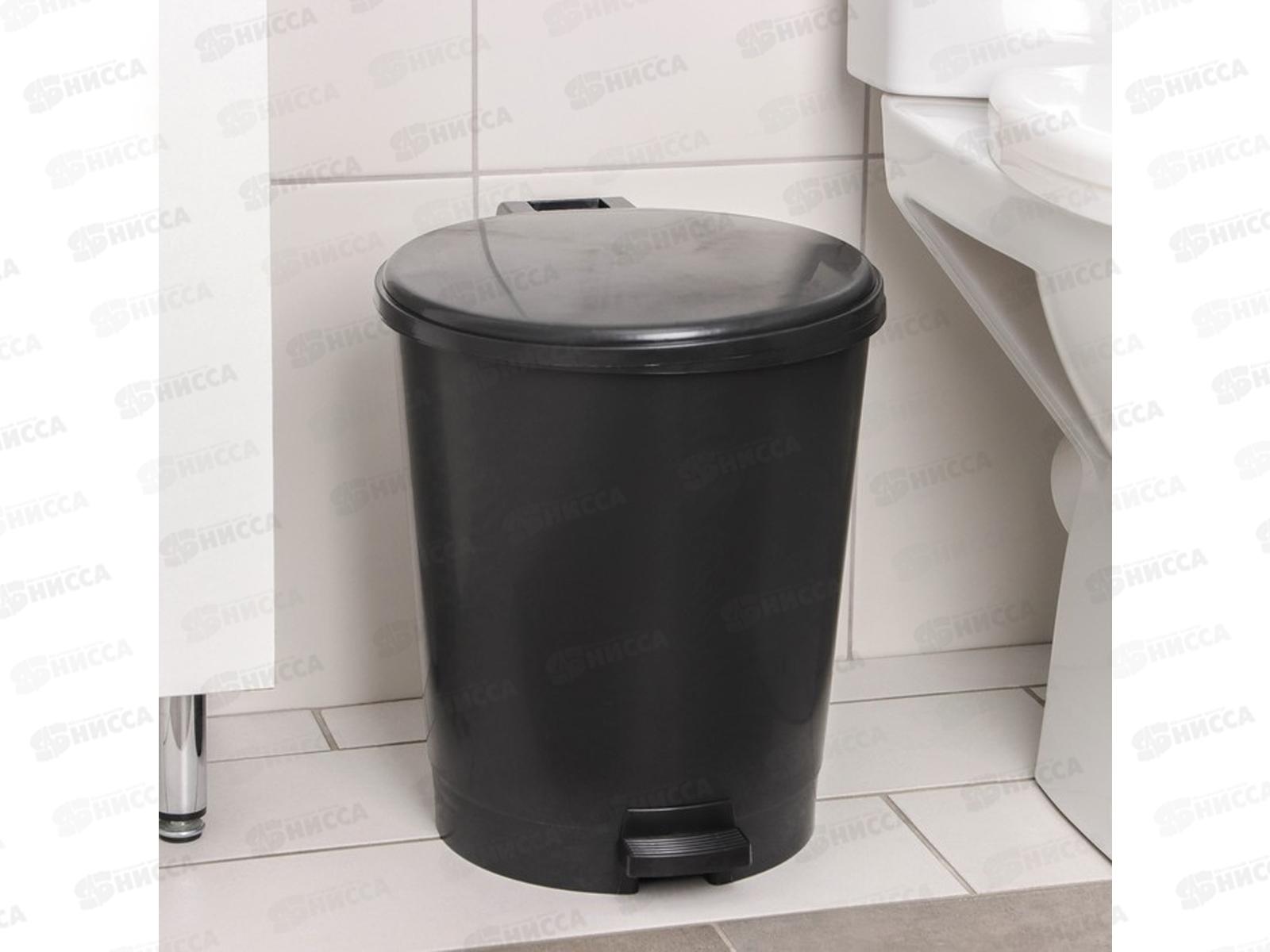 Ведро 12л Эконом (с педалью) ассорти *2 М7250