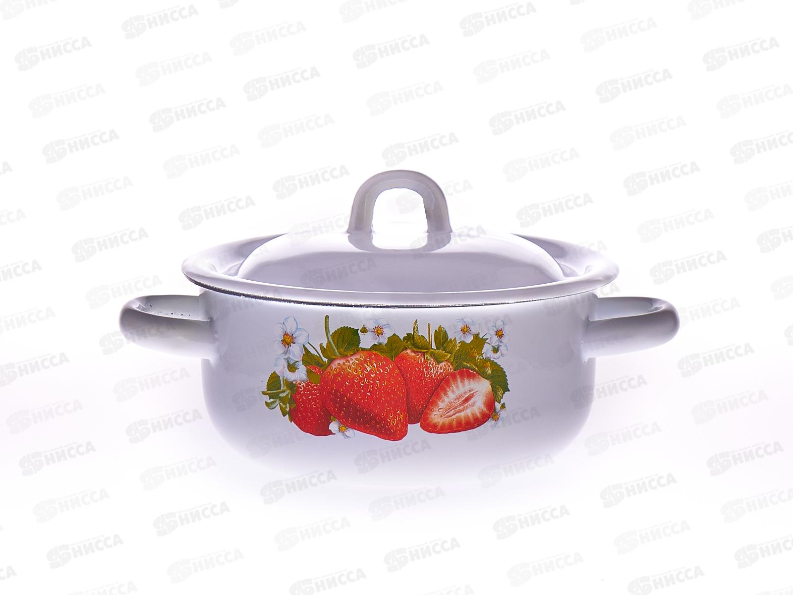 Кастрюля 1,5л цилиндрическая  декорированная С1607