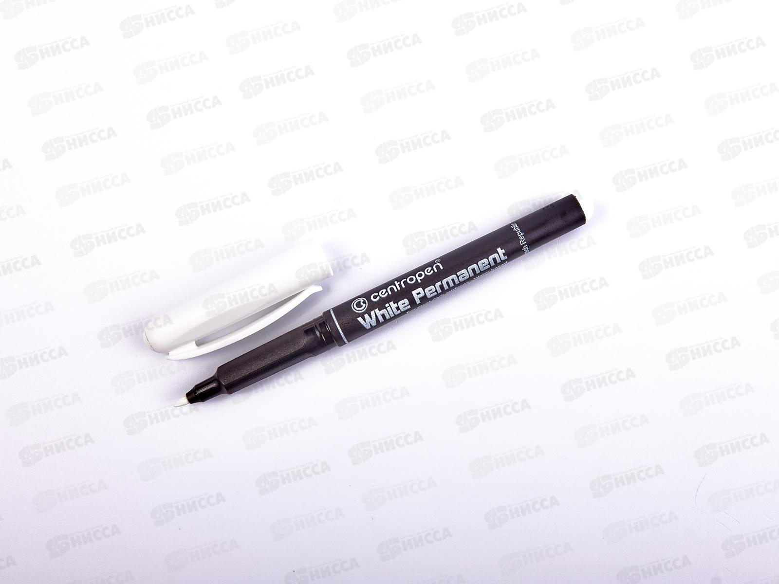 Маркер Centropen 2686 перманентный белый, 1.2мм 2686*10/200