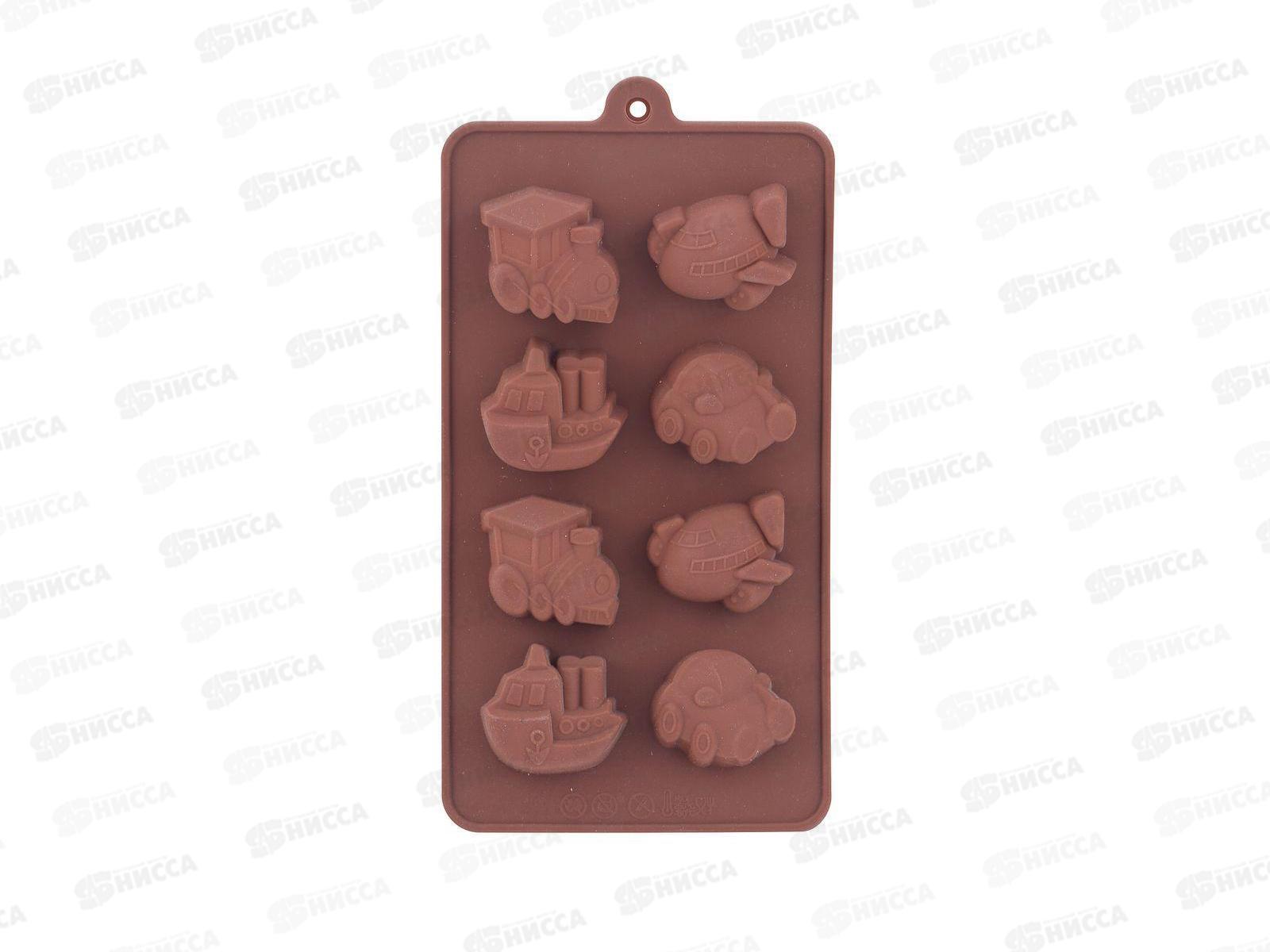 Форма для шоколадных конфет силиконовая Транспорт VL80-328