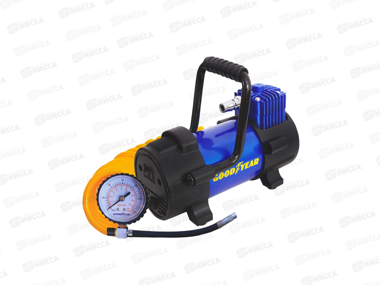 Компрессор воздушный Goodyear GY-40L 40л/мин со съемной ручкой, съемный витой шланг, сумка для хранения *4