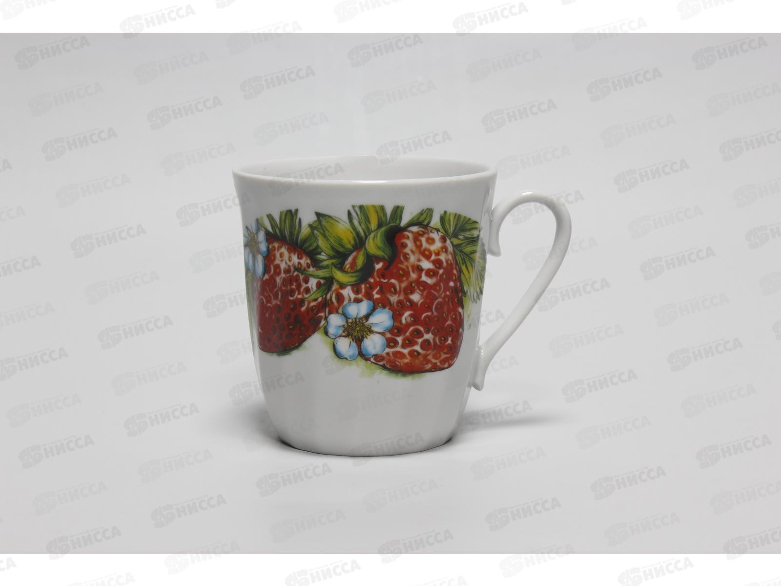 Кружка 350см3 Витая Клубника *24  093252