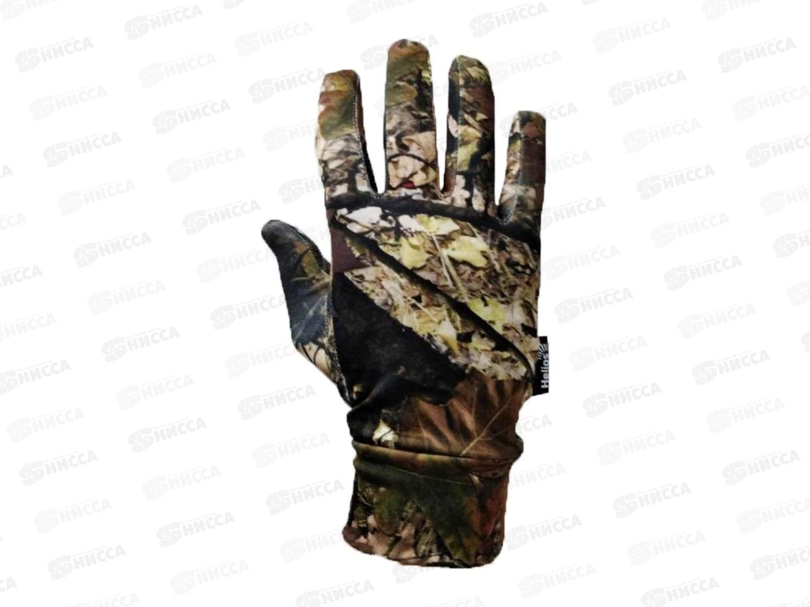 Перчатки трикотажные КМФ лес размер-L HS-HY-Z08-L Helios 196143