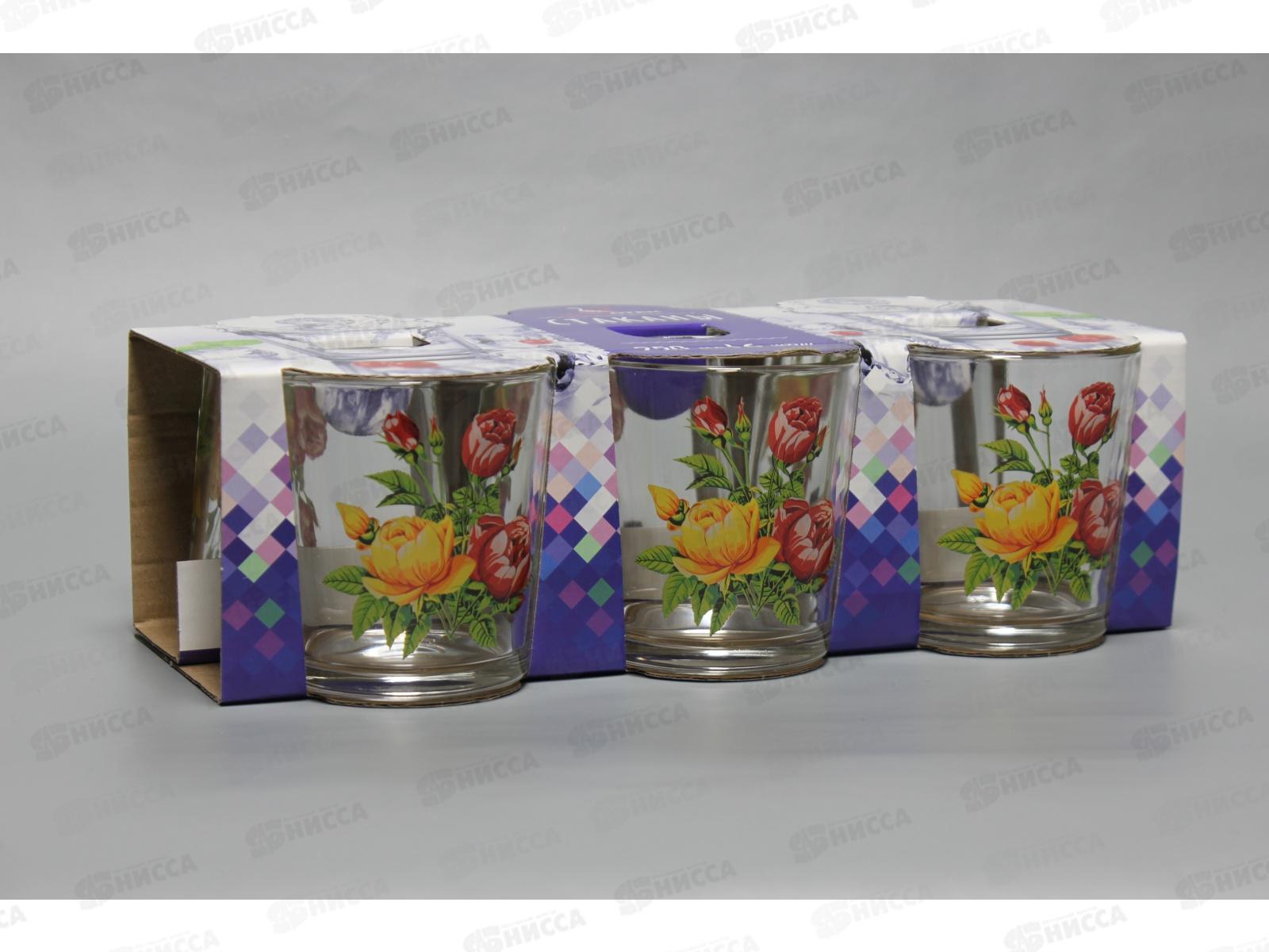 Набор стаканов 250мл 6шт 144-Д Роза *4