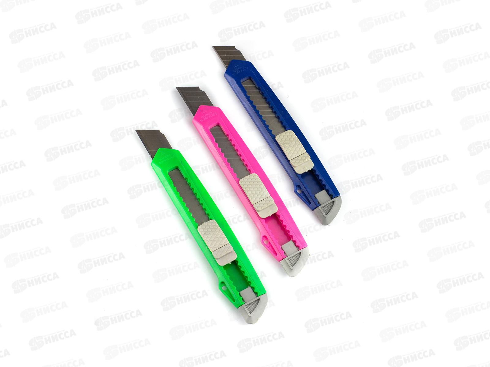 Нож канц. Alingar 18мм с механической фиксацией на ленте AL6656*12