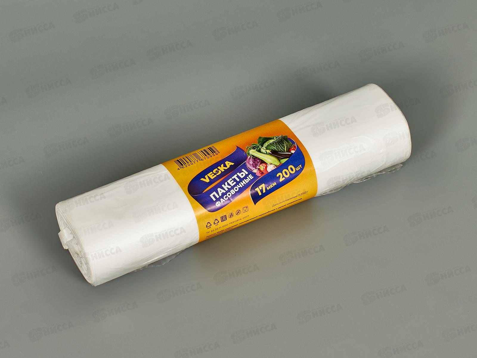 Пакет фасовочный  ПНД 24*37 17мкм в рулоне 200шт цена за уп!!!*1/50