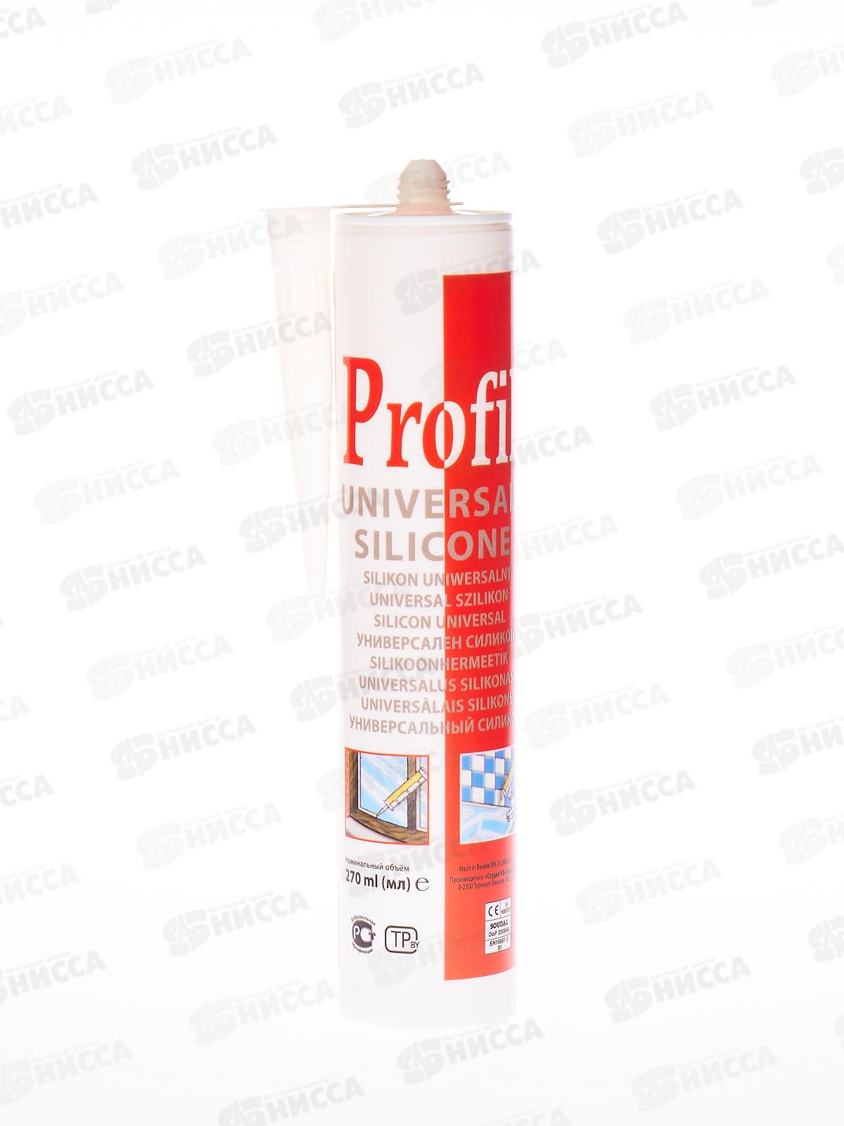 Герметик PROFIL силикон универсальный 270мл, бесцветный, 123081 *15/1500