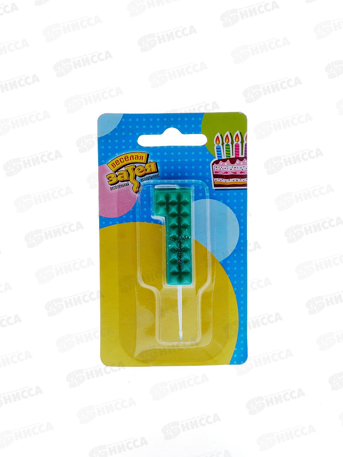 Свеча - цифра &quot1" Конструктор 4,5см /V, 1502-4833