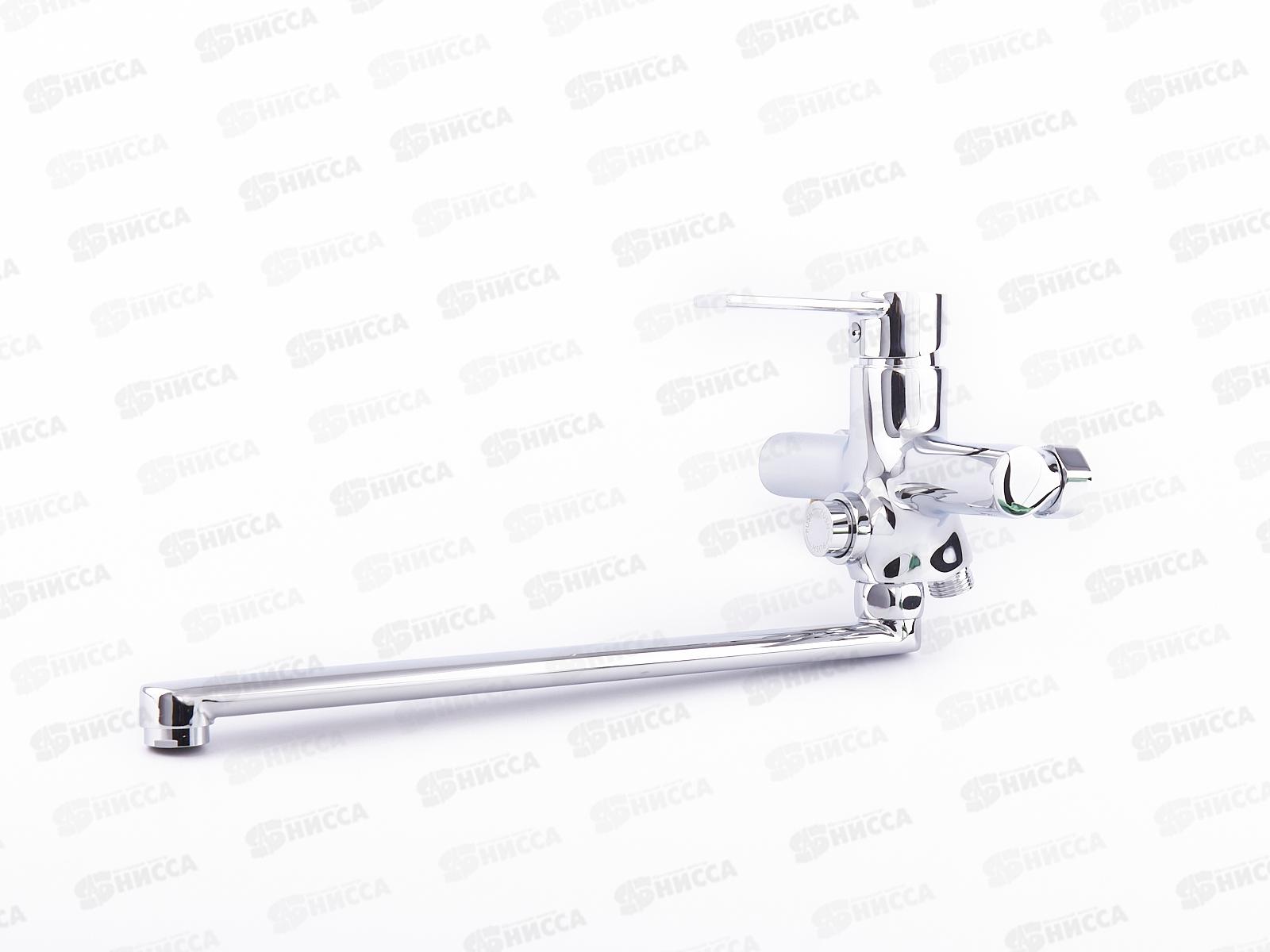 Смеситель для ванны, длинный излив, латунь, керамический картридж 35мм, SL130-006E