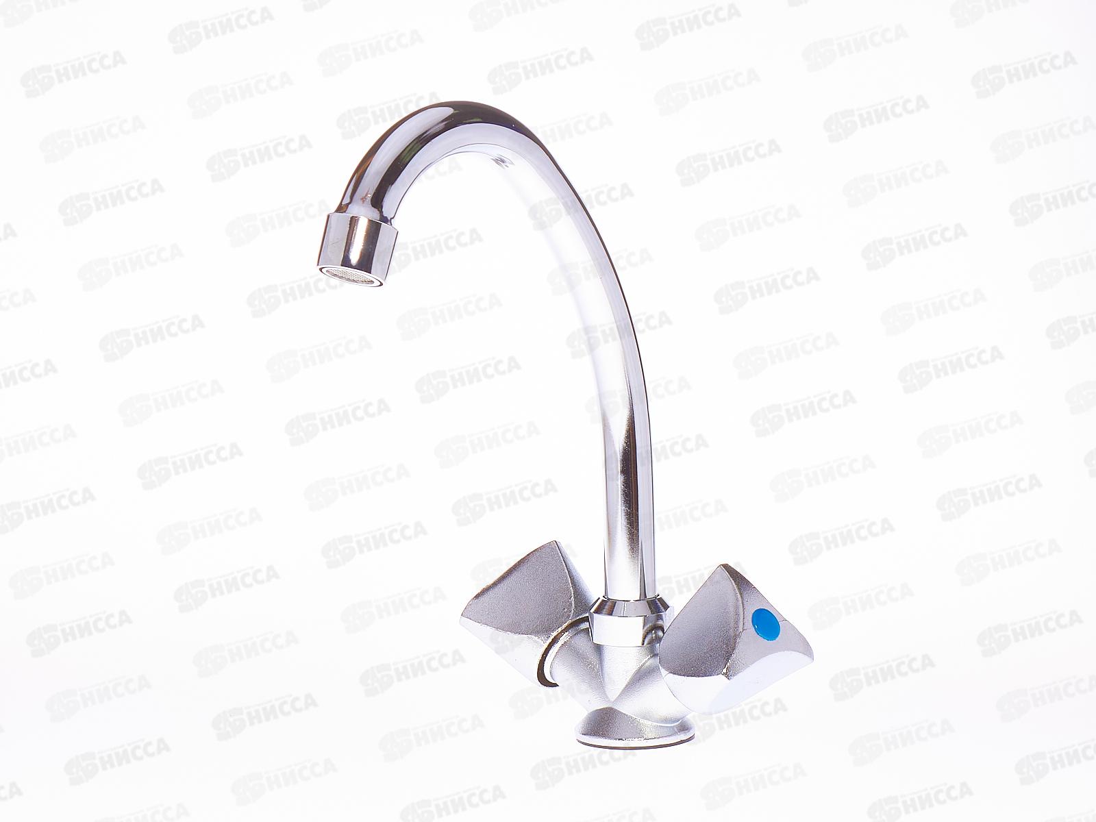 Смеситель для кухни с высоким изливом, керамическая кран-букса 180 градусов, крепление - шпилька, SL119-271   *20