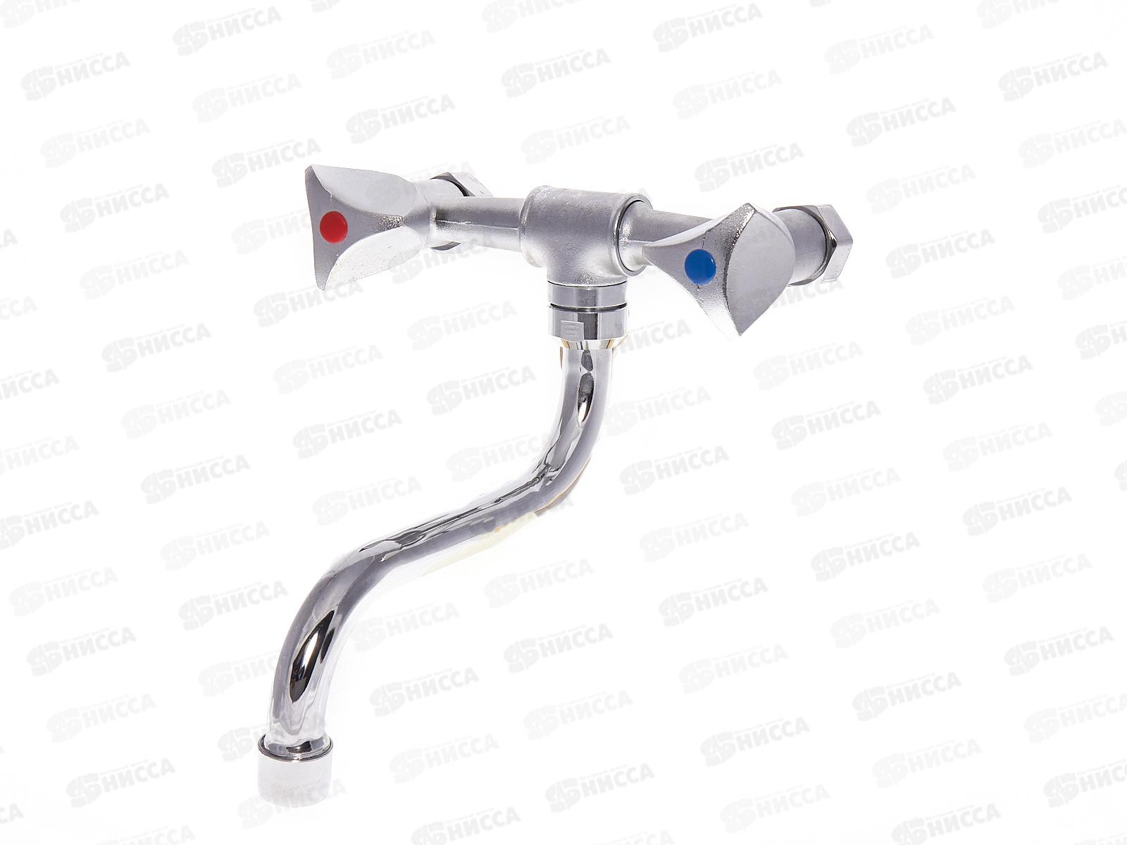 Смеситель для кухни настенное крепление, длинный излив, керамическая кран-букса 180 градусов, SL119-361